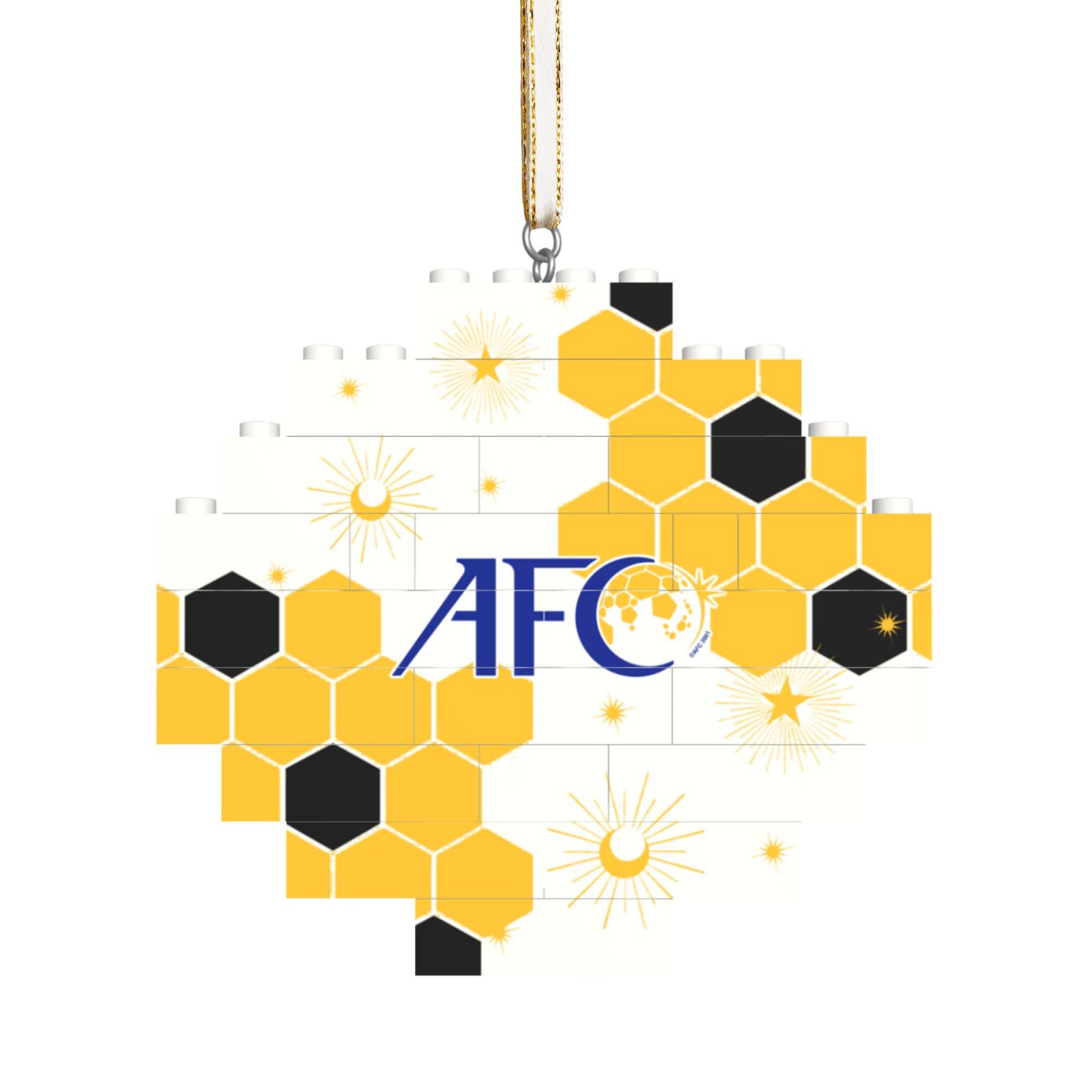 Asian Football Confederation Building Block Puzzle Ornament BBP2015