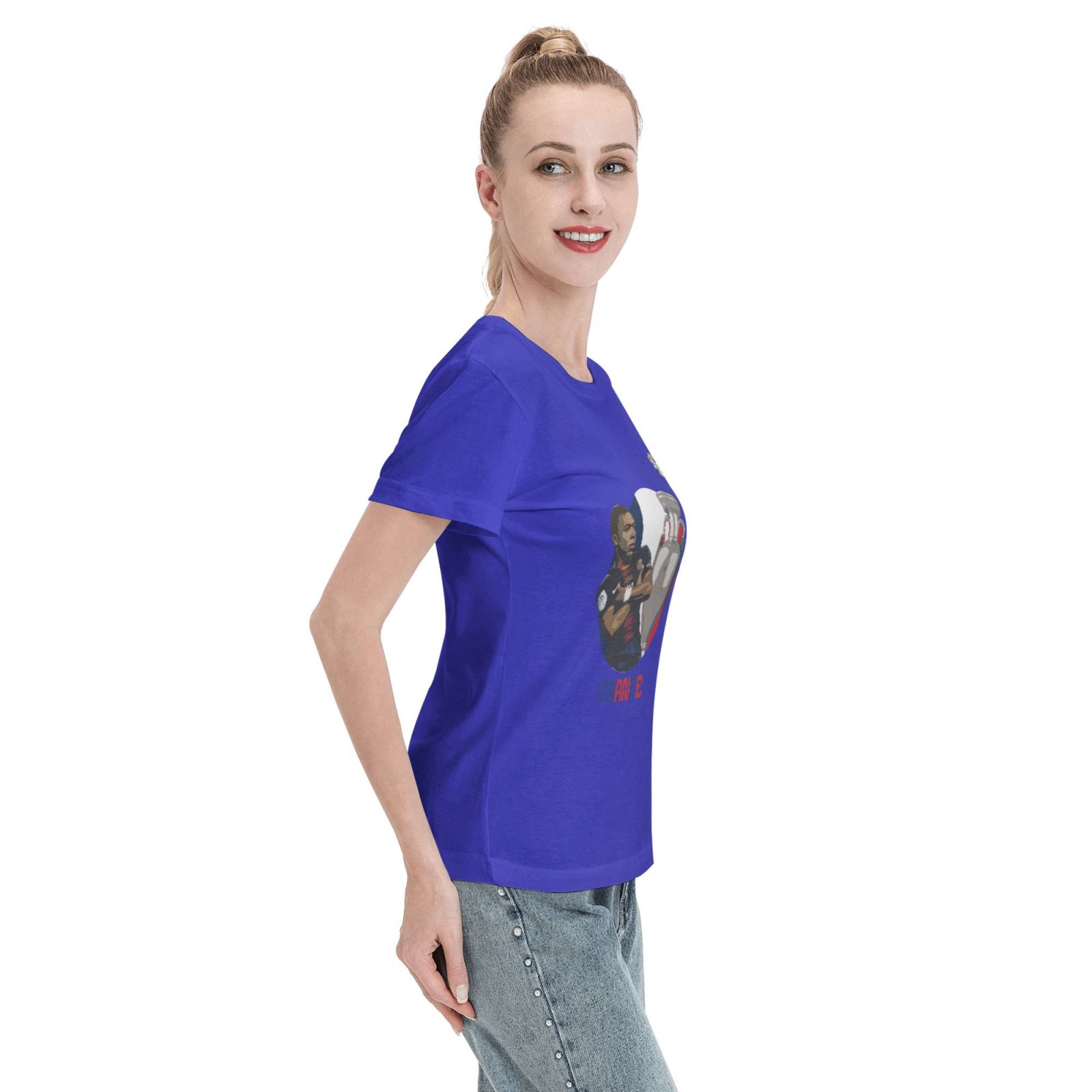 Women's France EURO 2024 Basic Short Sleeve T-Shirt WBT1730
