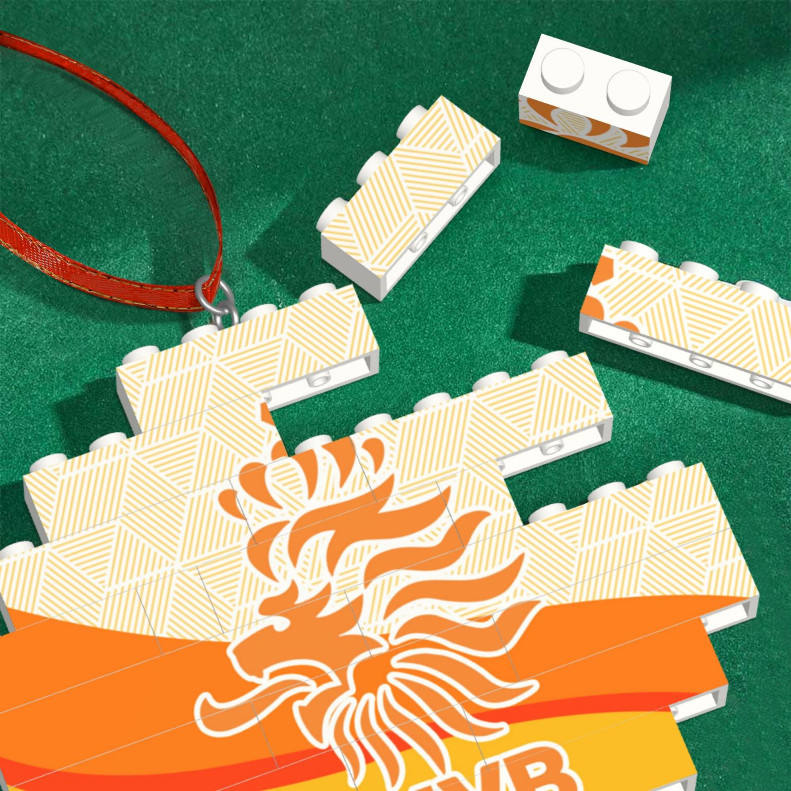 Netherlands Building Block Puzzle Ornament BBP2112