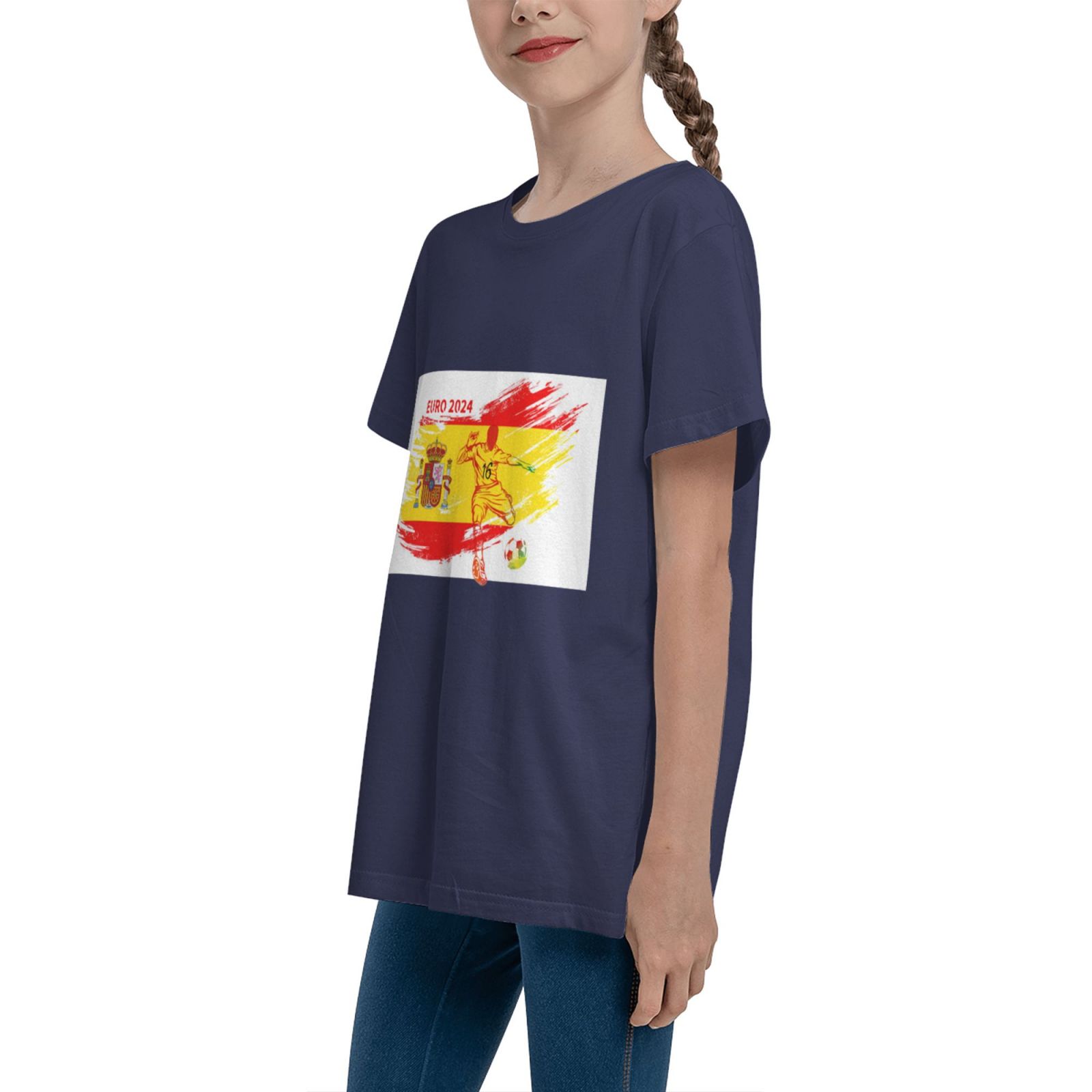 Kid's Spain EURO 2024 Teenage T-shirt TET1758