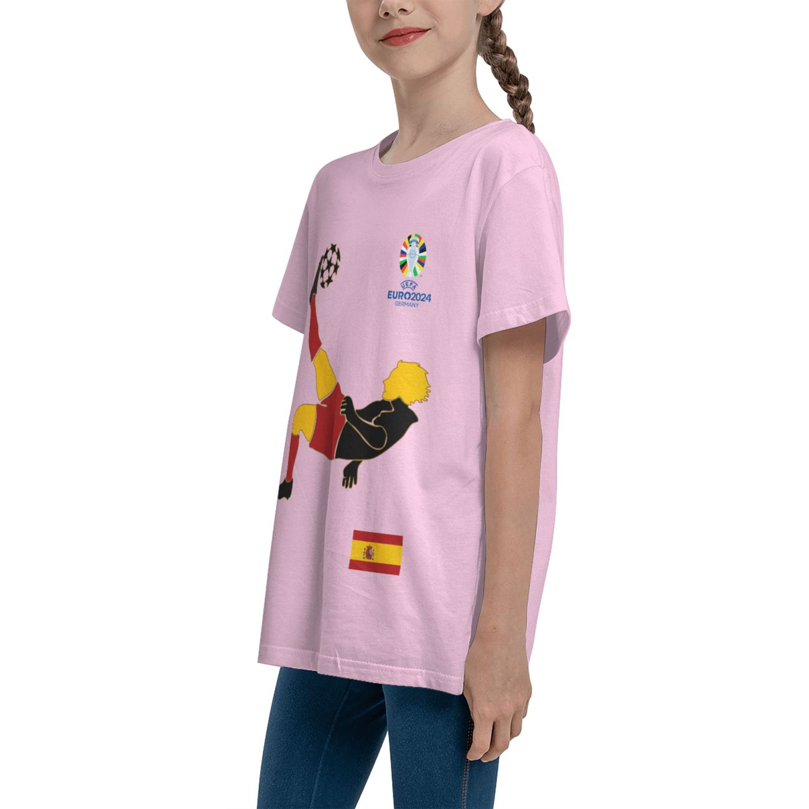 Kid's Spain EURO 2024 Teenage T-shirt TET1726