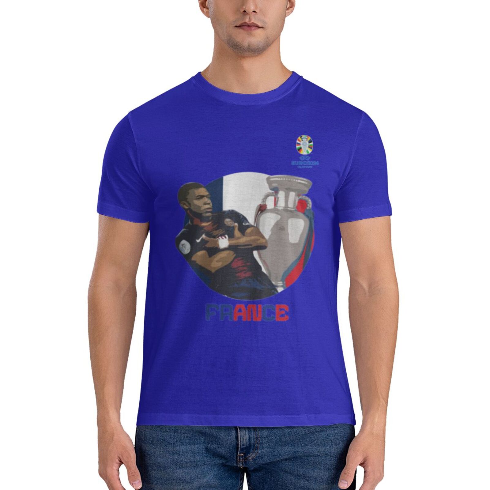 Men's France EURO 2024 Basic Short Sleeve T-Shirt BST1729