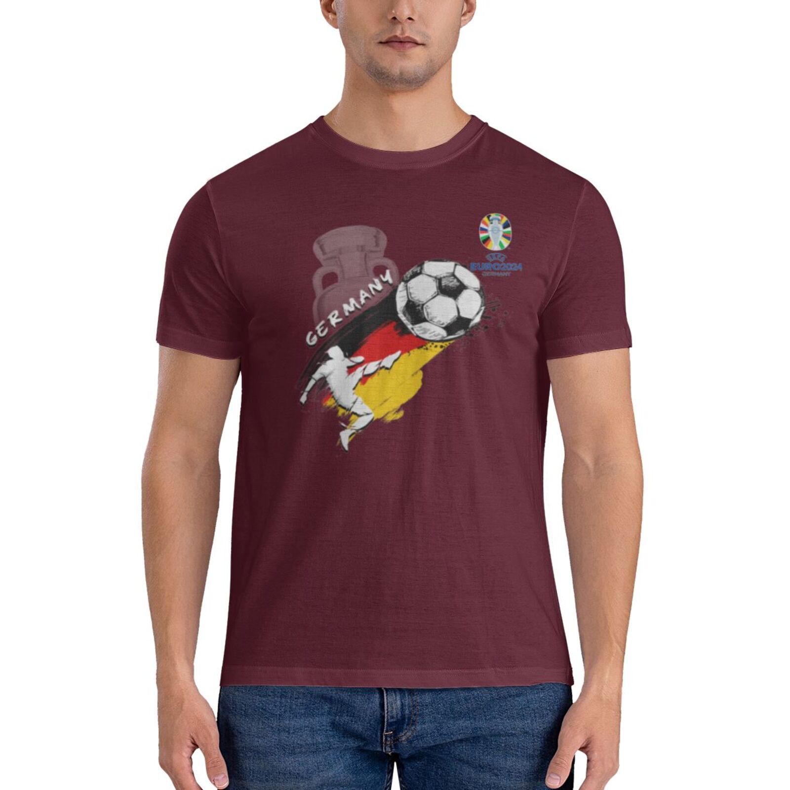 Men's Germany EURO 2024 Basic Short Sleeve T-Shirt BST1679