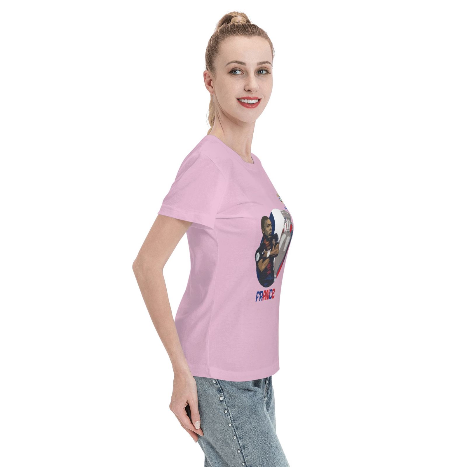 Women's France EURO 2024 Basic Short Sleeve T-Shirt WBT1730