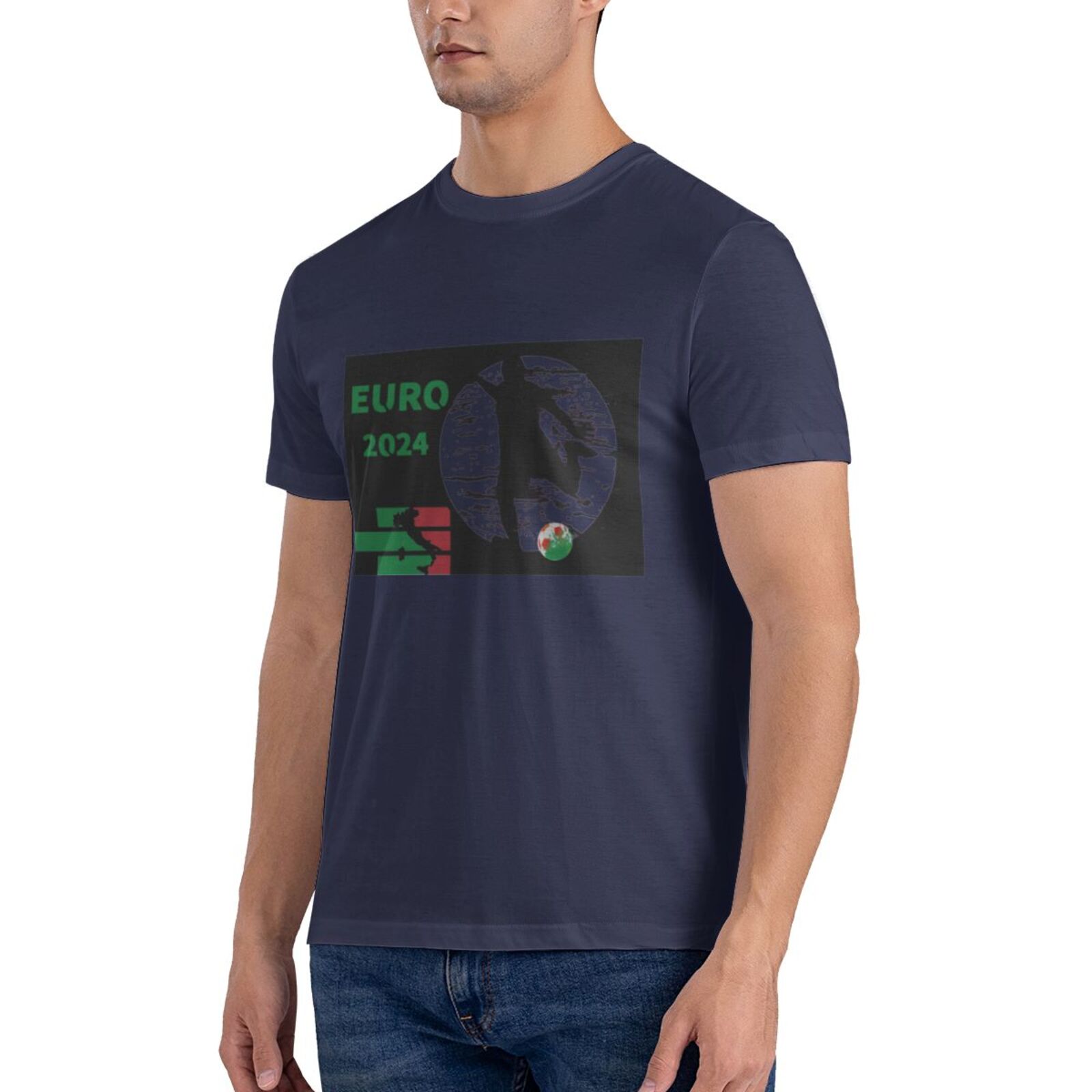 Men's Italy EURO 2024 Basic Short Sleeve T-Shirt BST1751