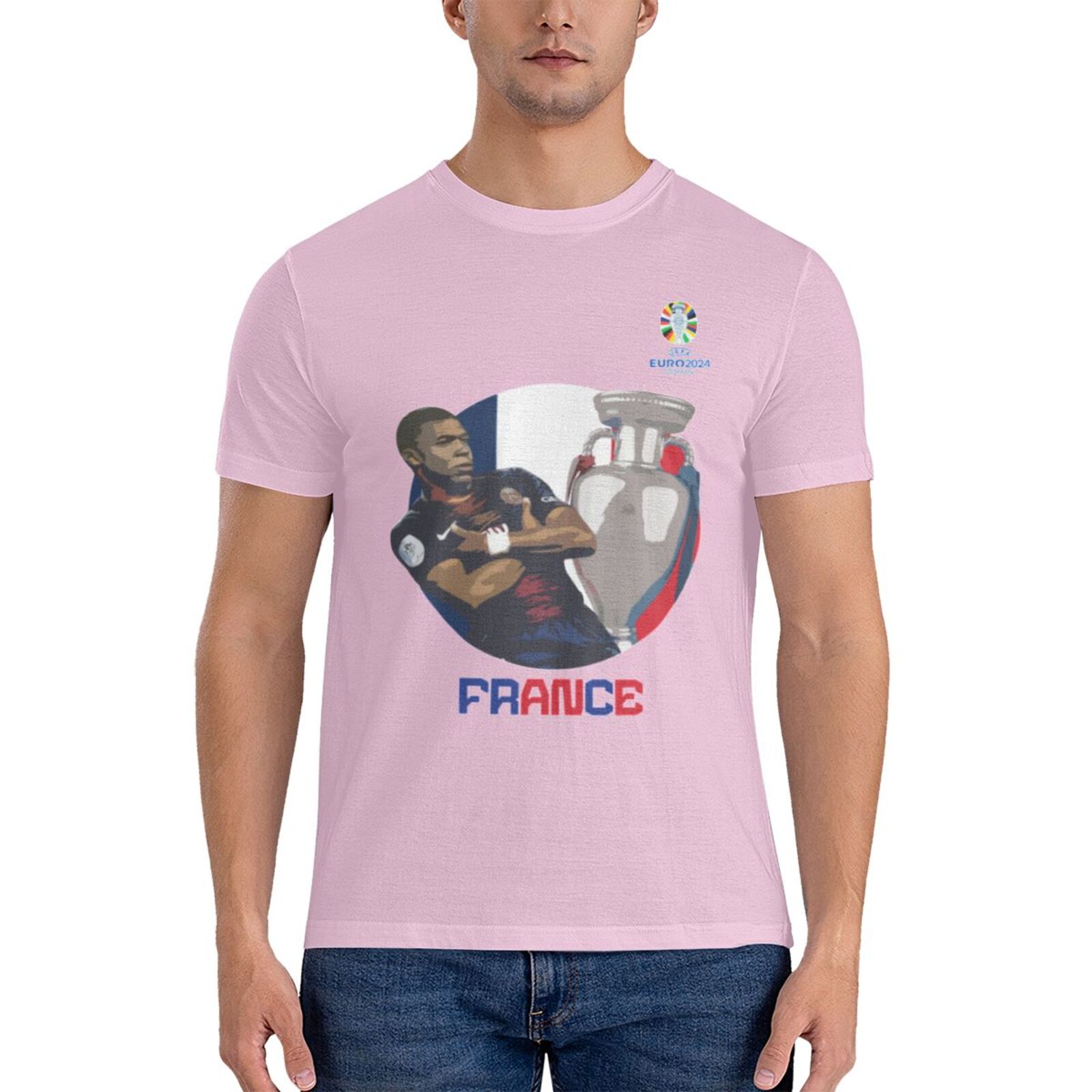 Men's France EURO 2024 Basic Short Sleeve T-Shirt BST1729