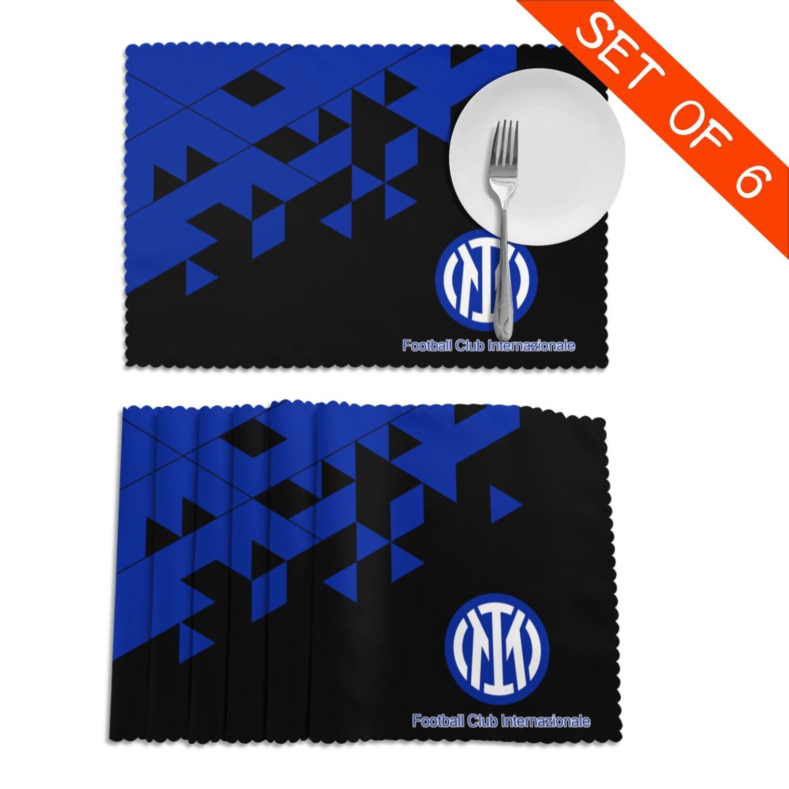 Inter Milan Placemat Set Of 6 PFD2278