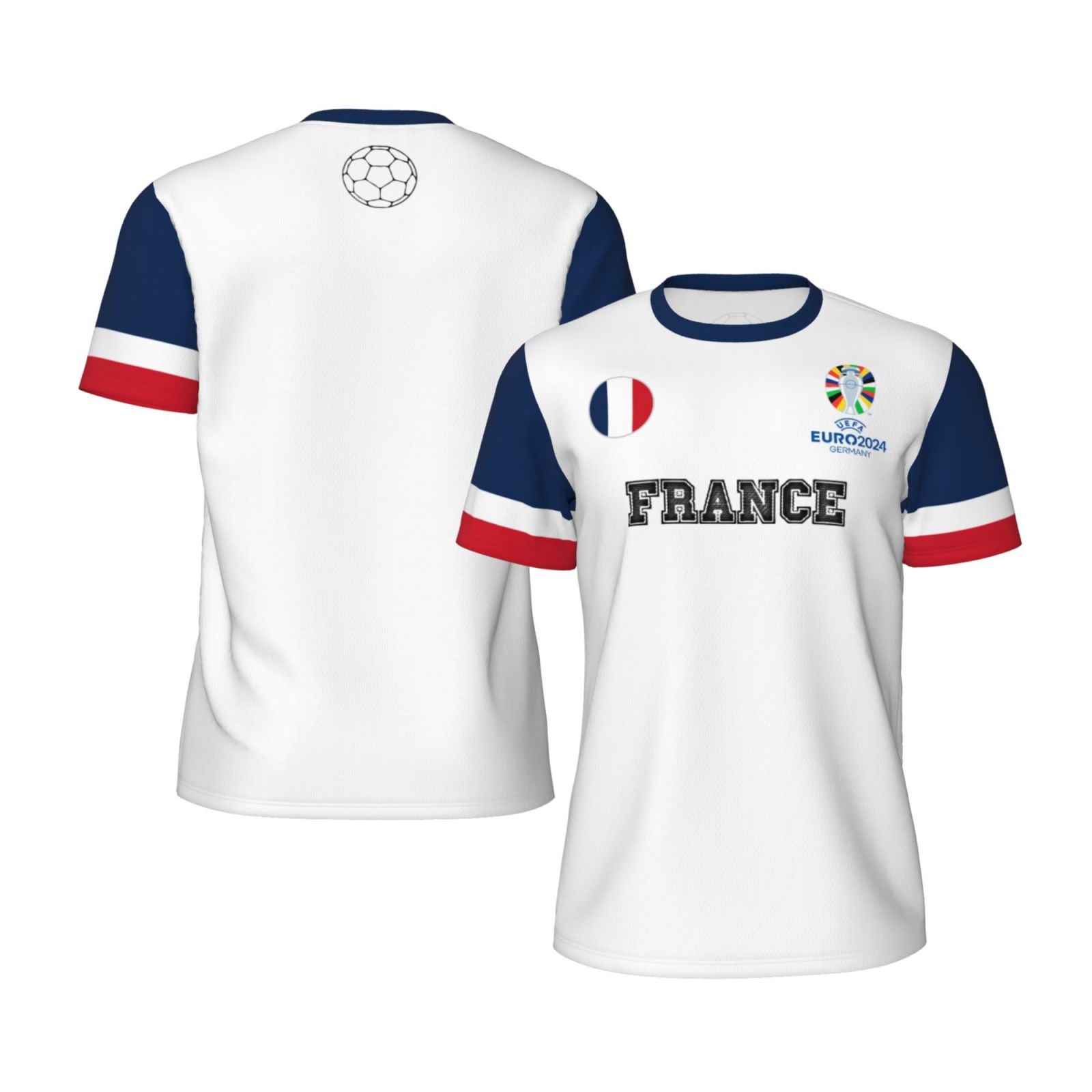 Men's France EURO 2024 Short Sleeved Mesh T-Shirt SMT1683