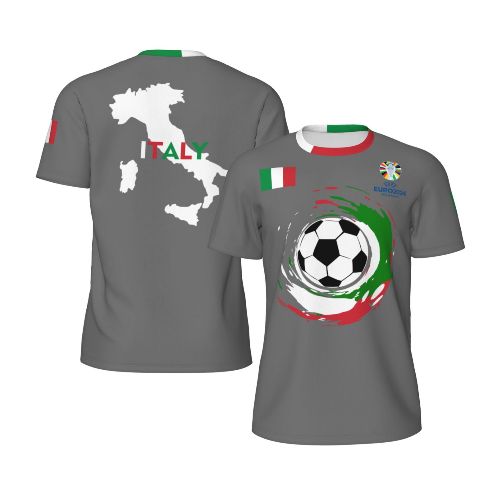 Men's Italy EURO 2024 Short Sleeved Mesh T-Shirt SMT1687