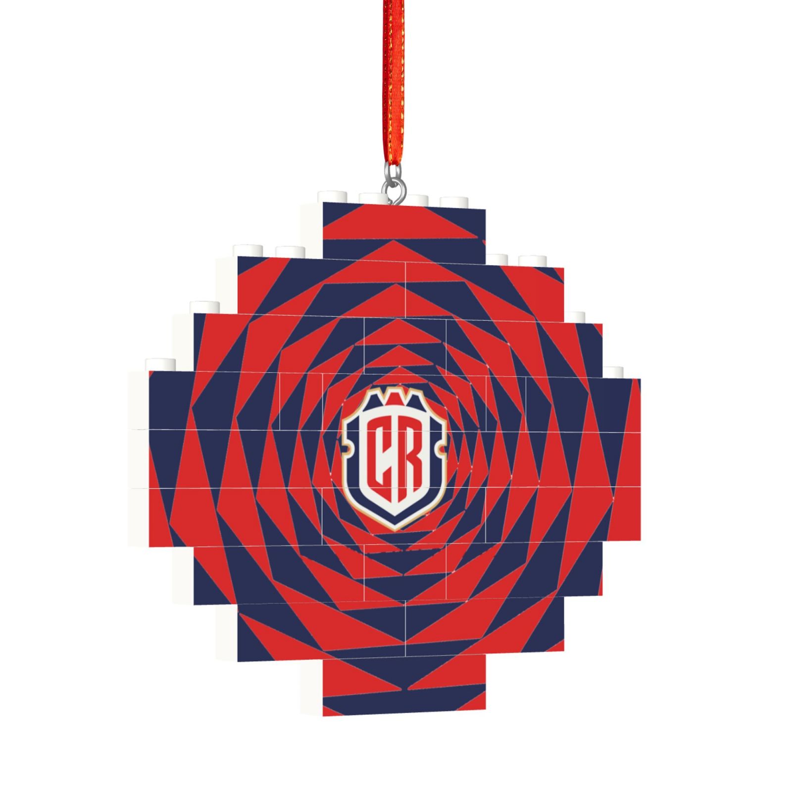 Costa Rica Building Block Puzzle Ornament BBP2016