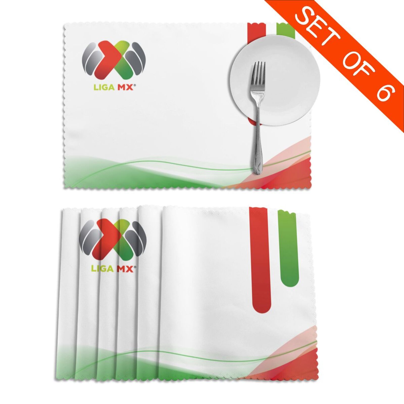 LIGA MX Placemat Set Of 6 PFD2092