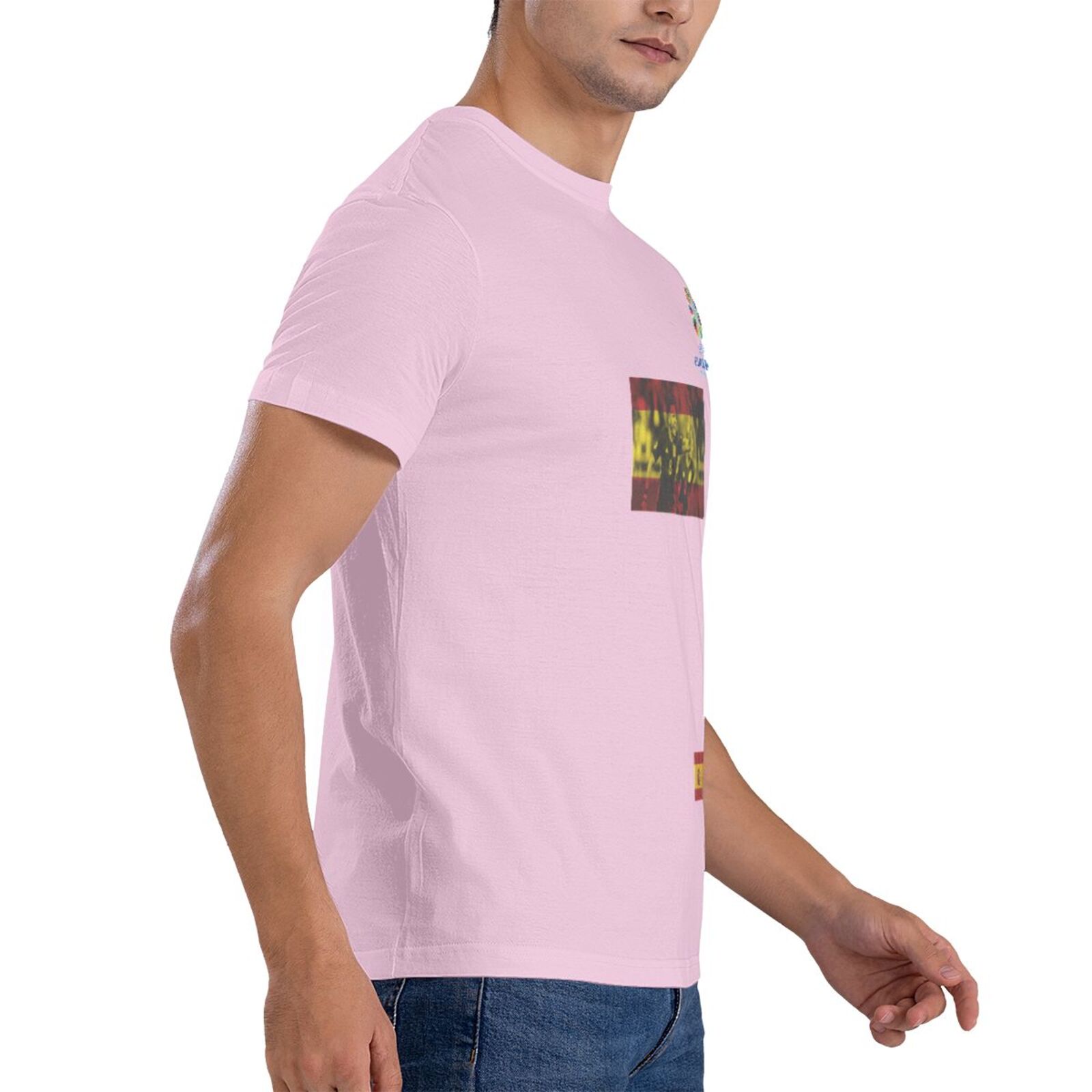 Men's Spain EURO 2024 Basic Short Sleeve T-Shirt BST1739