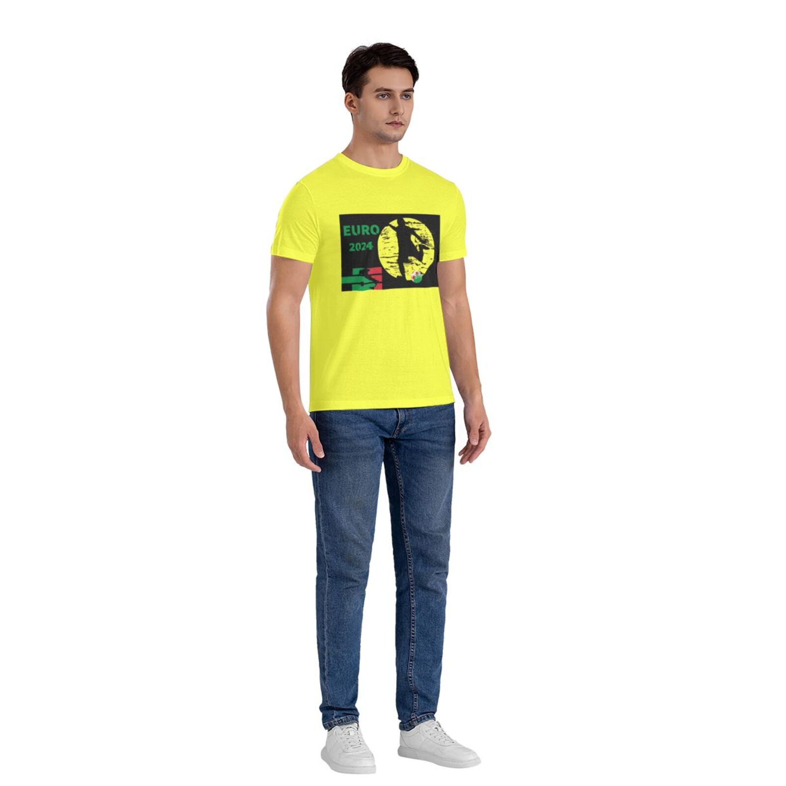 Men's Italy EURO 2024 Basic Short Sleeve T-Shirt BST1751