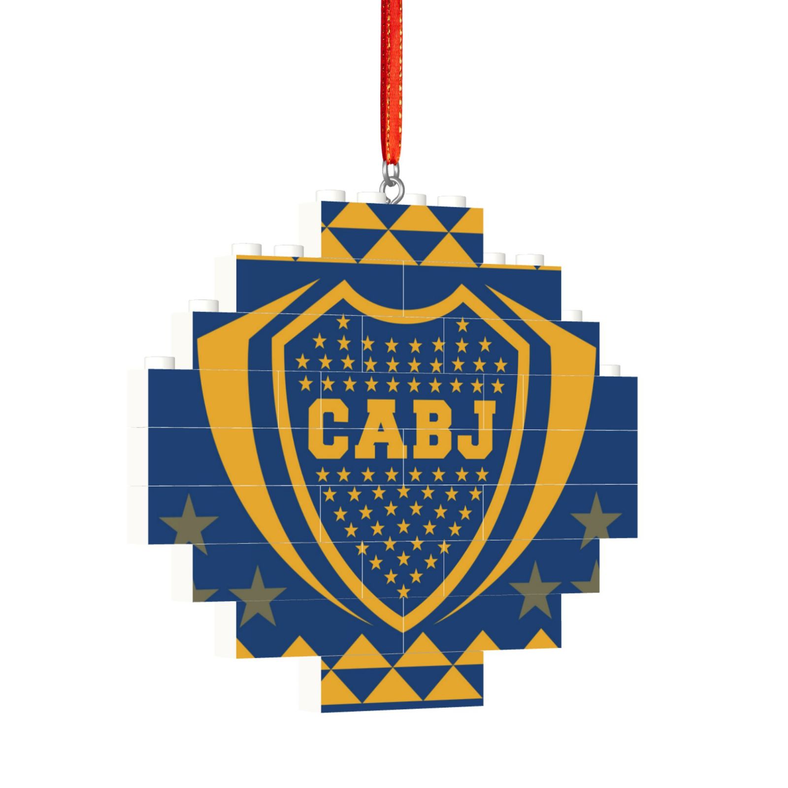 Boca Juniors Building Block Puzzle Ornament BBP2197