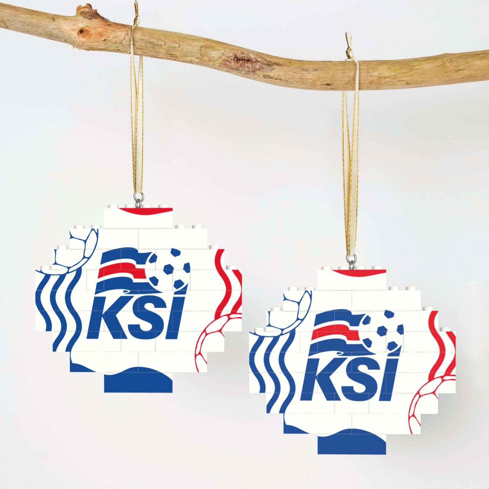 Iceland Building Block Puzzle Ornament BBP2099