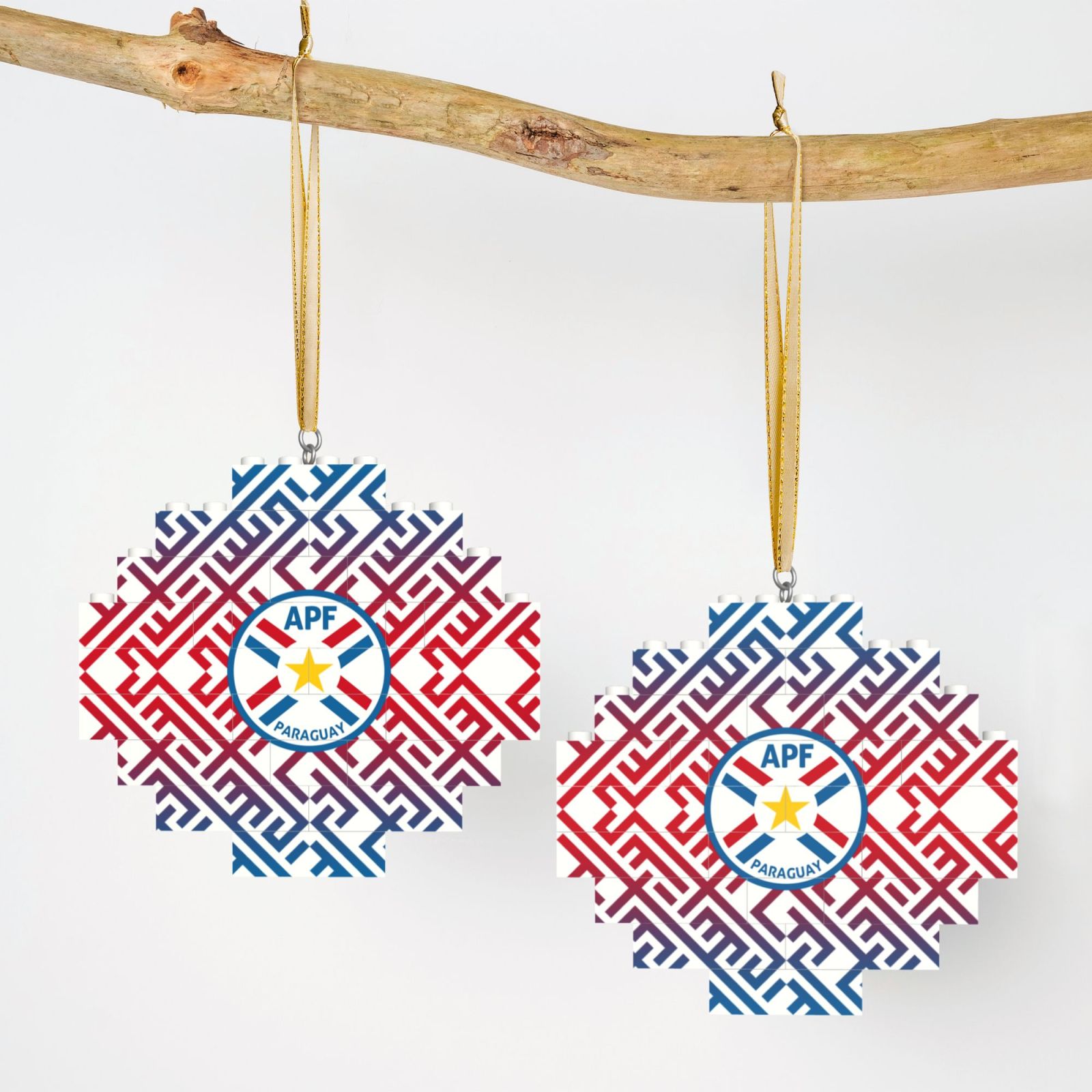 Paraguay Building Block Puzzle Ornament BBP1991