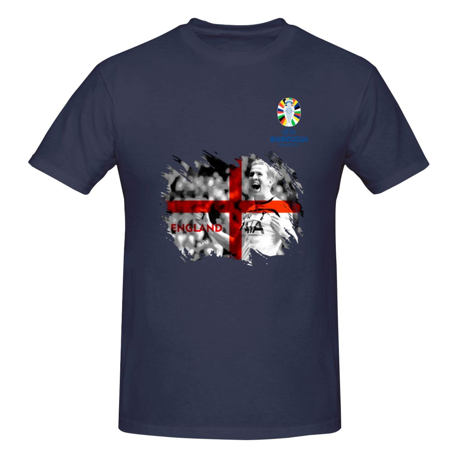 Men's England EURO 2024 Basic Short Sleeve T-Shirt BST1713
