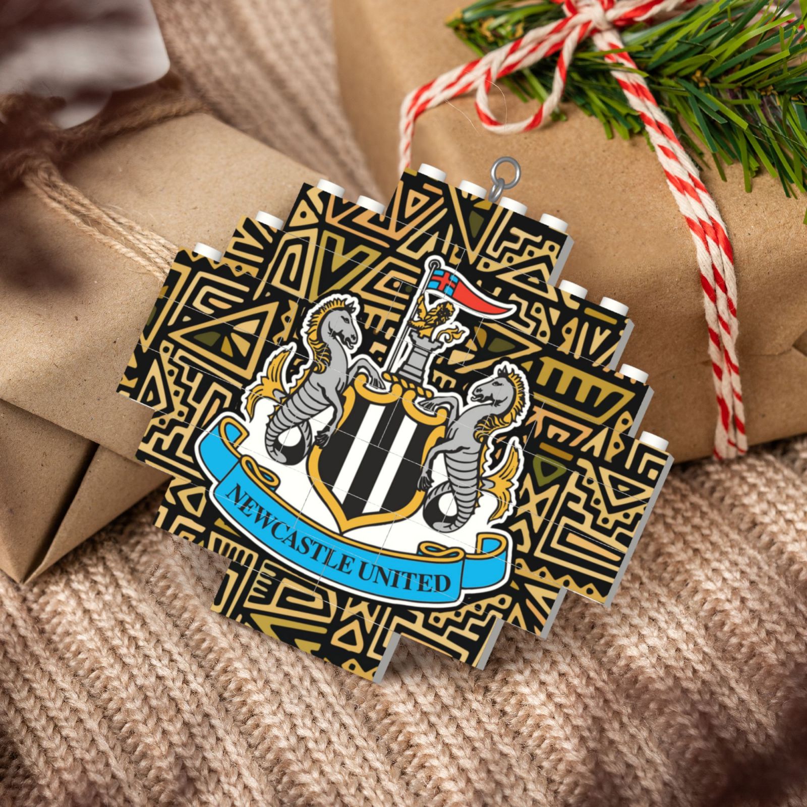 Newcastle United Building Block Puzzle Ornament BBP2104