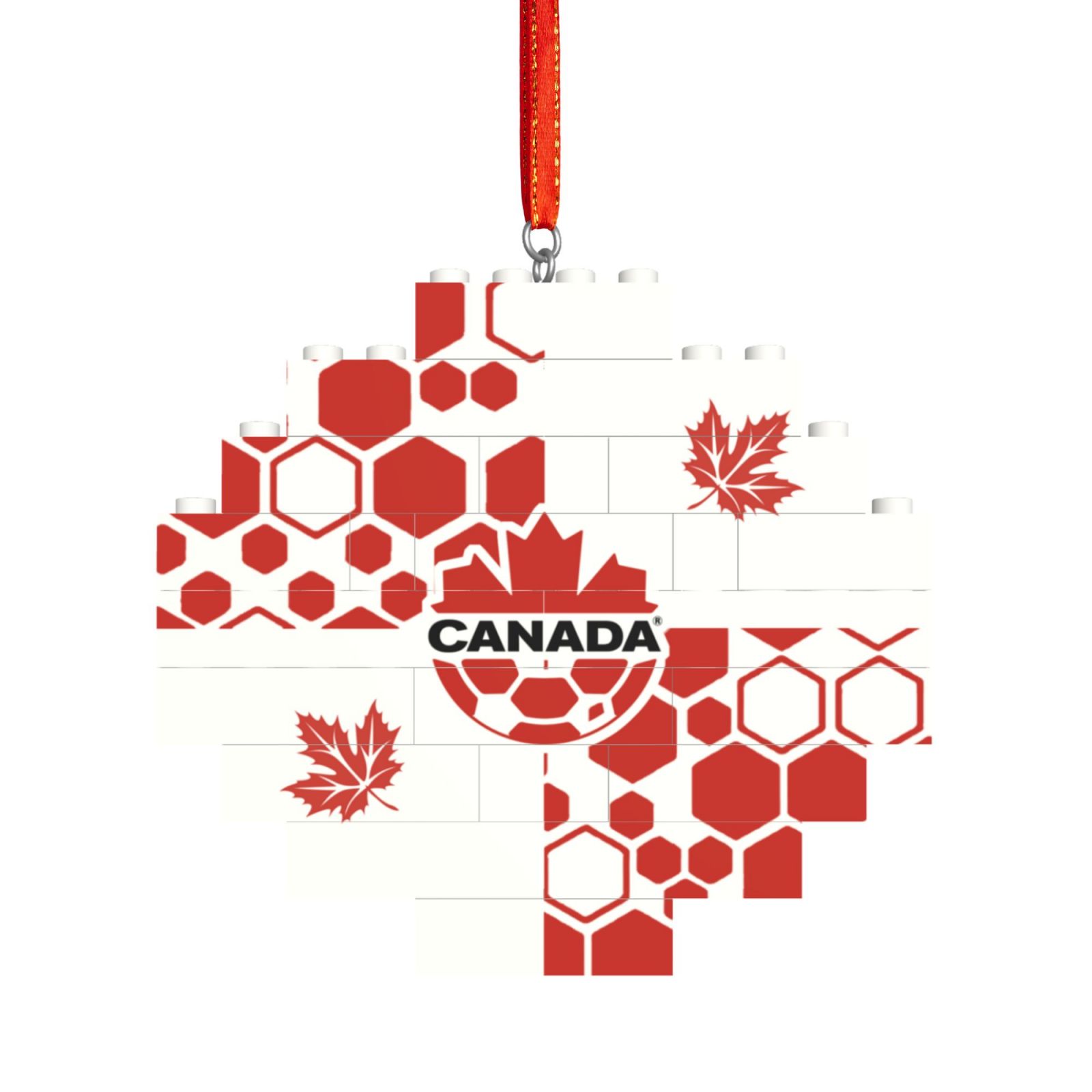 Canada Building Block Puzzle Ornament BBP2030