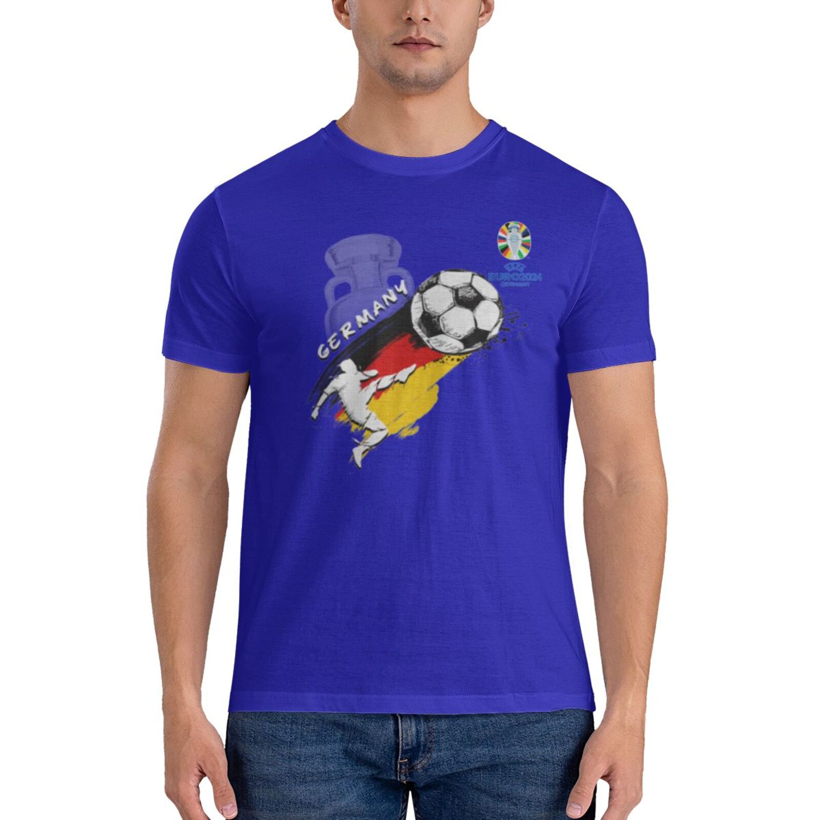 Men's Germany EURO 2024 Basic Short Sleeve T-Shirt BST1679