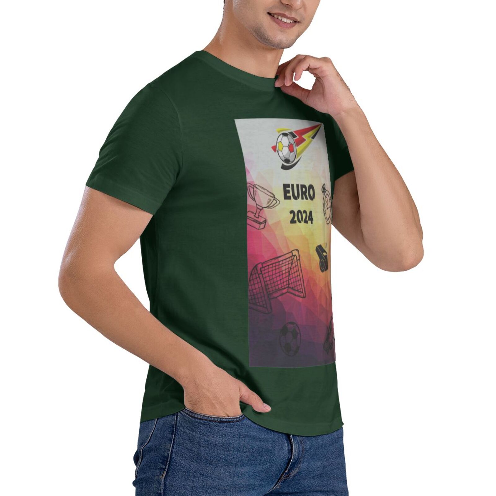 Men's Germany EURO 2024 Basic Short Sleeve T-Shirt BST1771