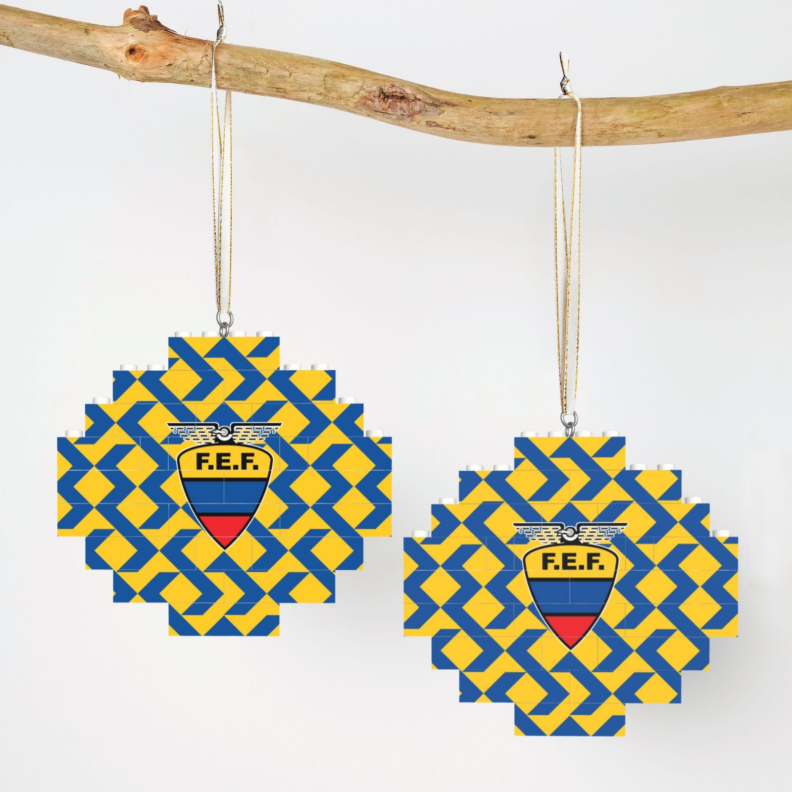 Ecuador Building Block Puzzle Ornament BBP1994