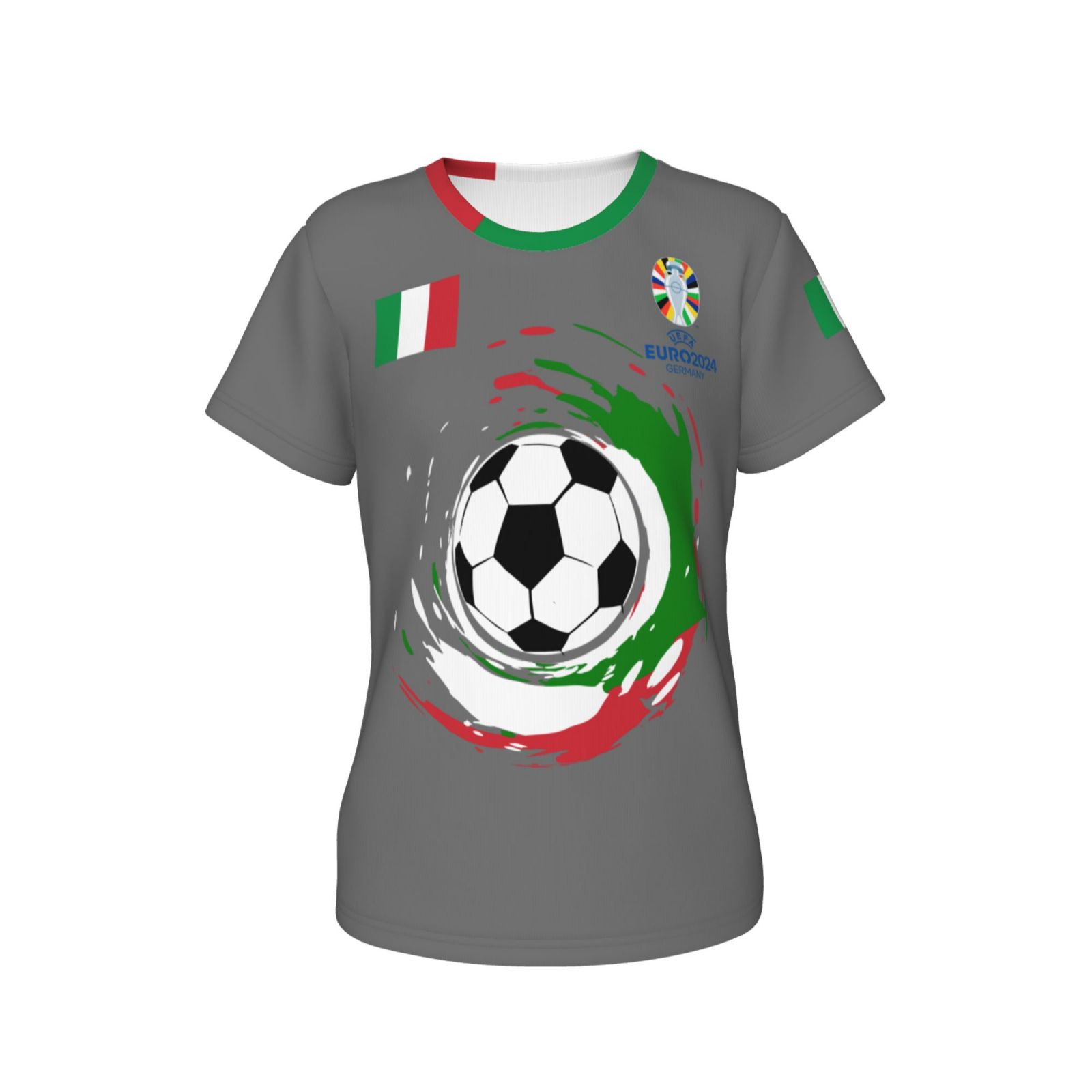 Women's Italy EURO 2024 Short Sleeve T-Shirt WST1688