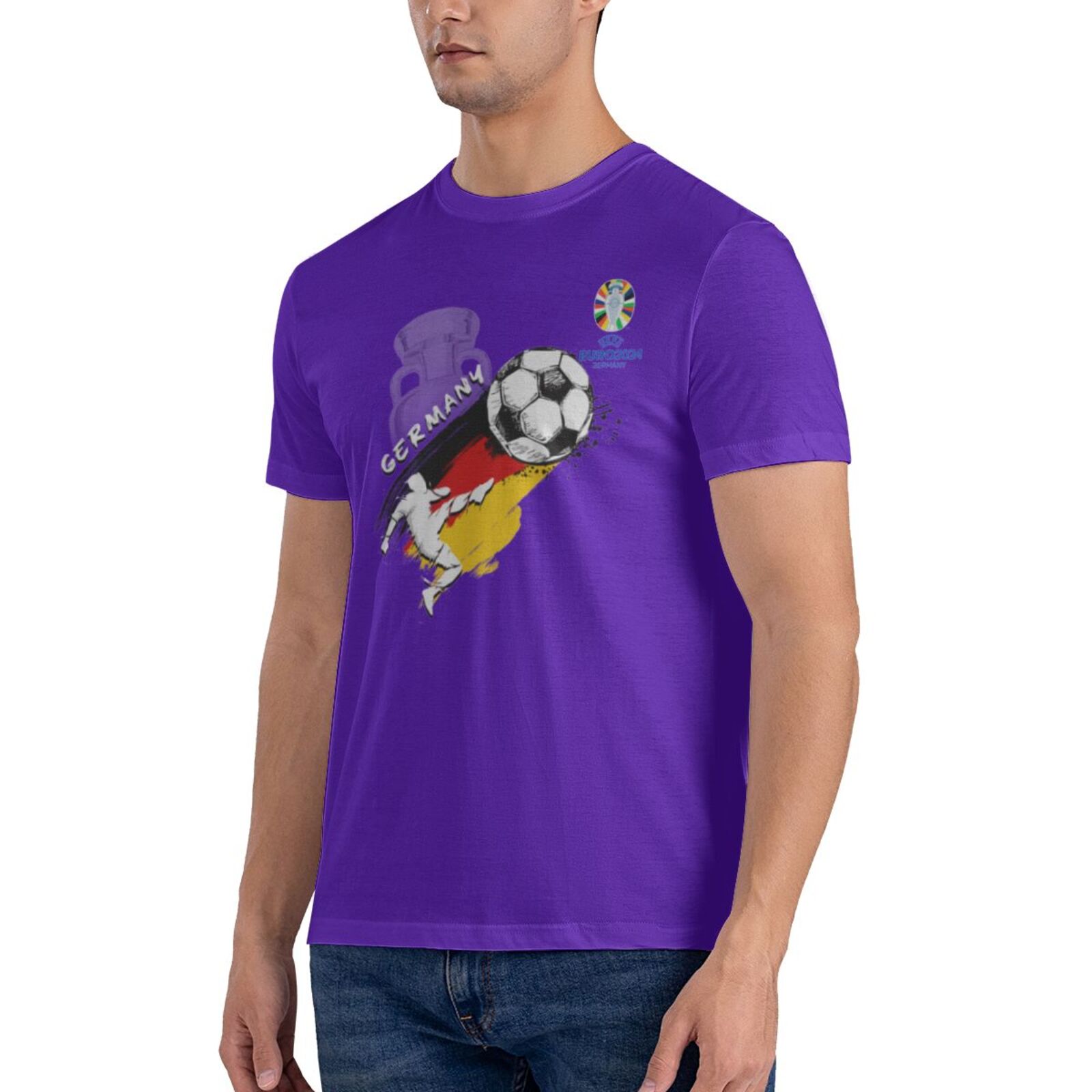 Men's Germany EURO 2024 Basic Short Sleeve T-Shirt BST1679