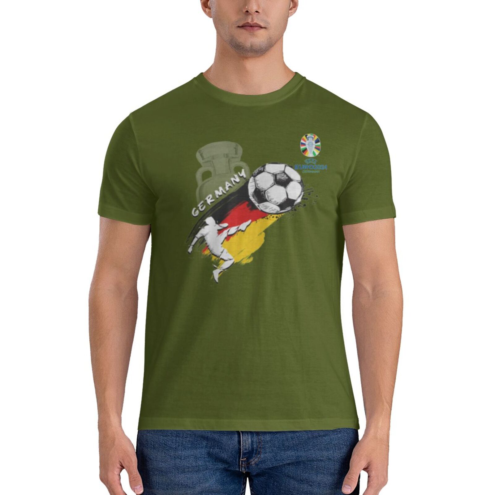 Men's Germany EURO 2024 Basic Short Sleeve T-Shirt BST1679