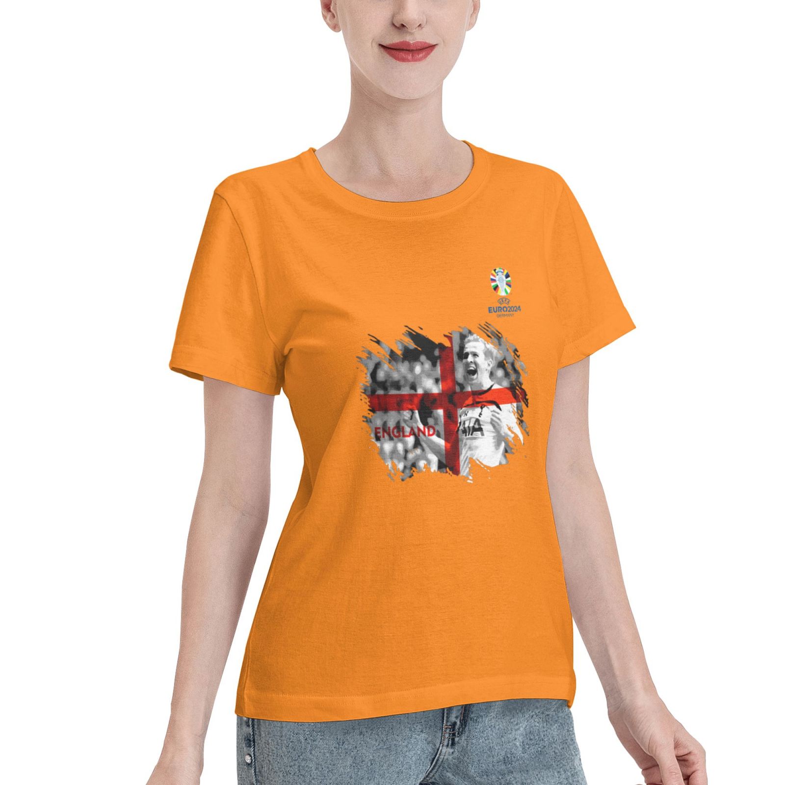 Woman's England EURO 2024 Basic Short Sleeve T-Shirt WBT1712