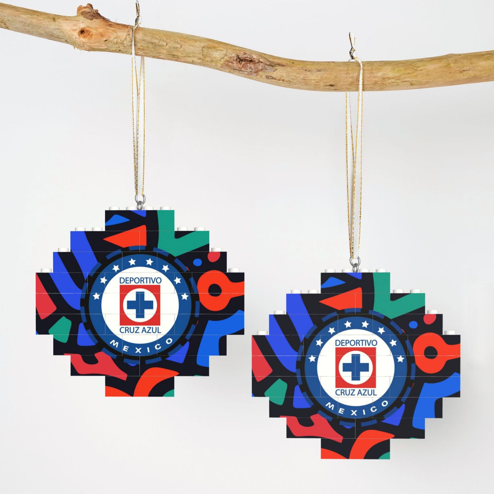 Cruz Azul Building Block Puzzle Ornament BBP2103