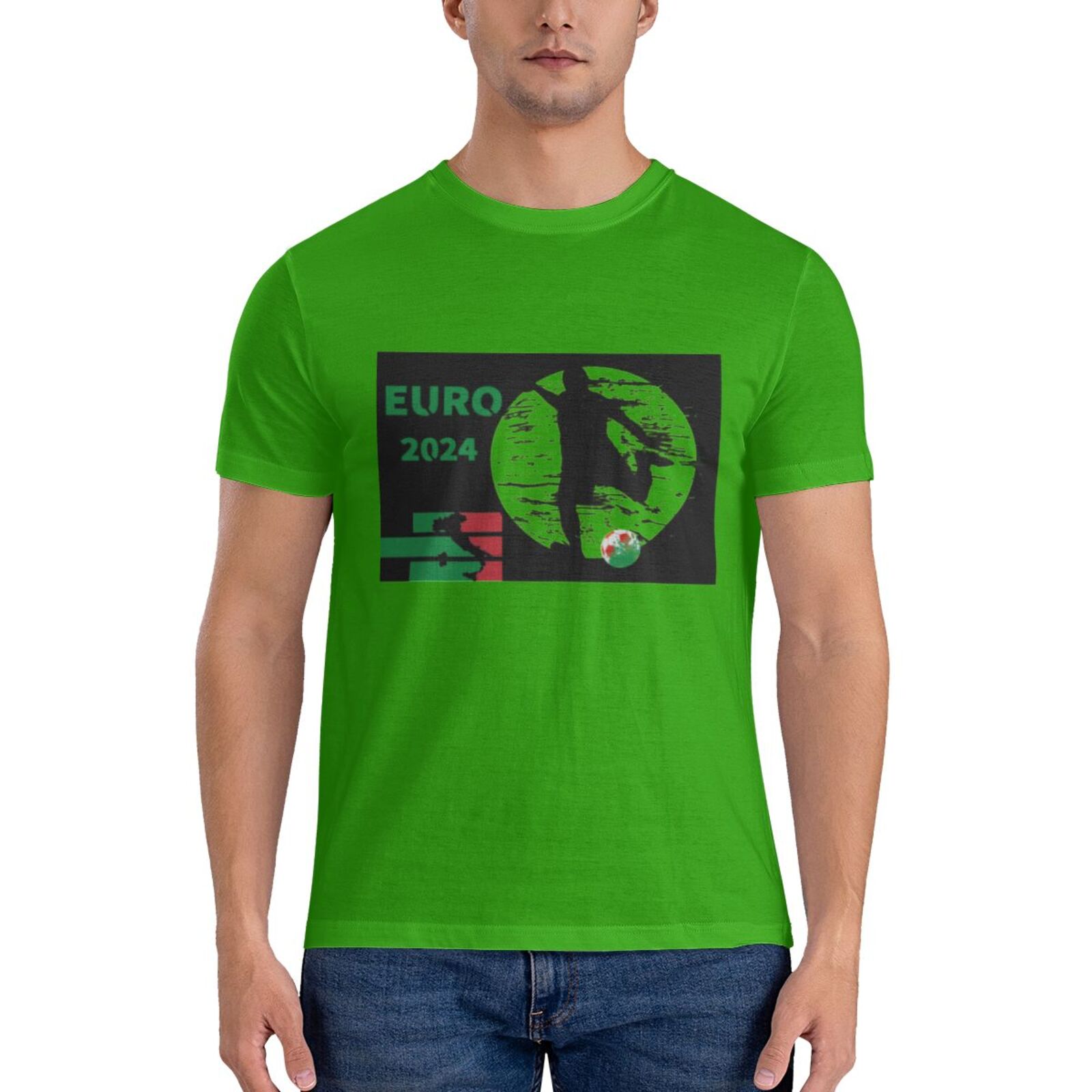 Men's Italy EURO 2024 Basic Short Sleeve T-Shirt BST1751