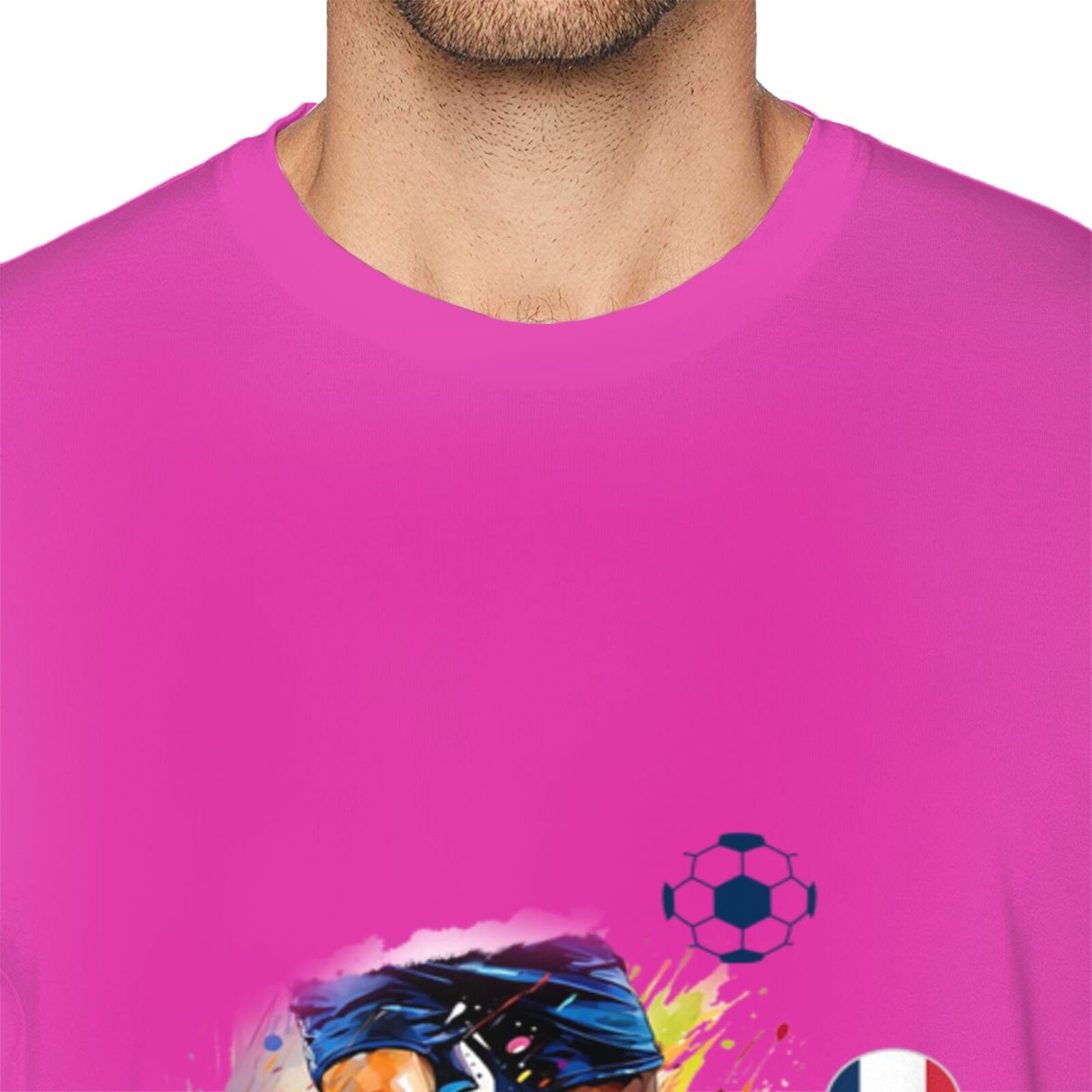 Men's France EURO 2024 Basic Short Sleeve T-Shirt BST1749