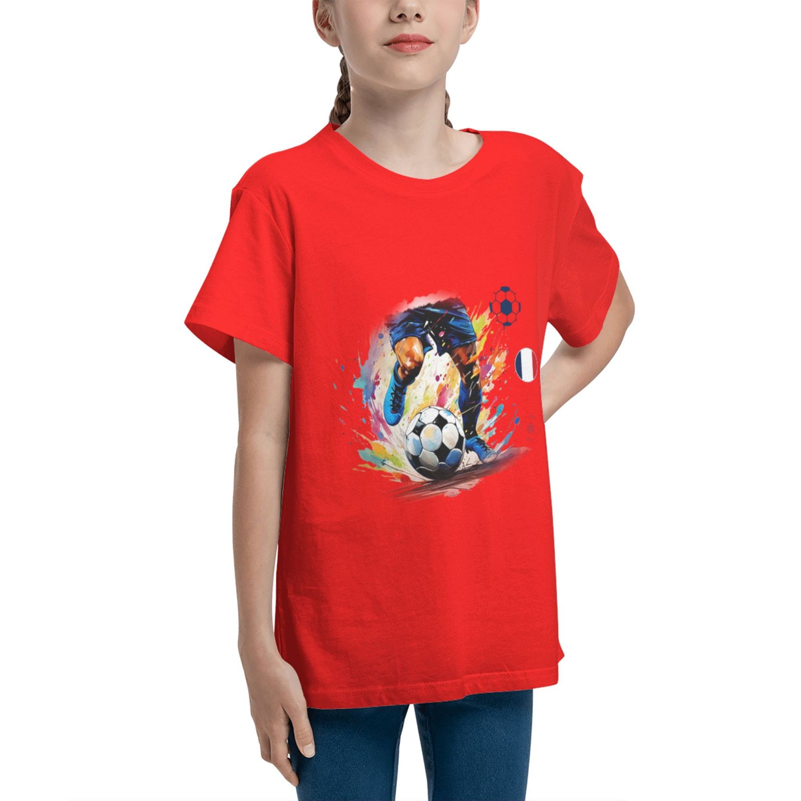 Kid's France EURO 2024 Teenage T-shirt TET1755