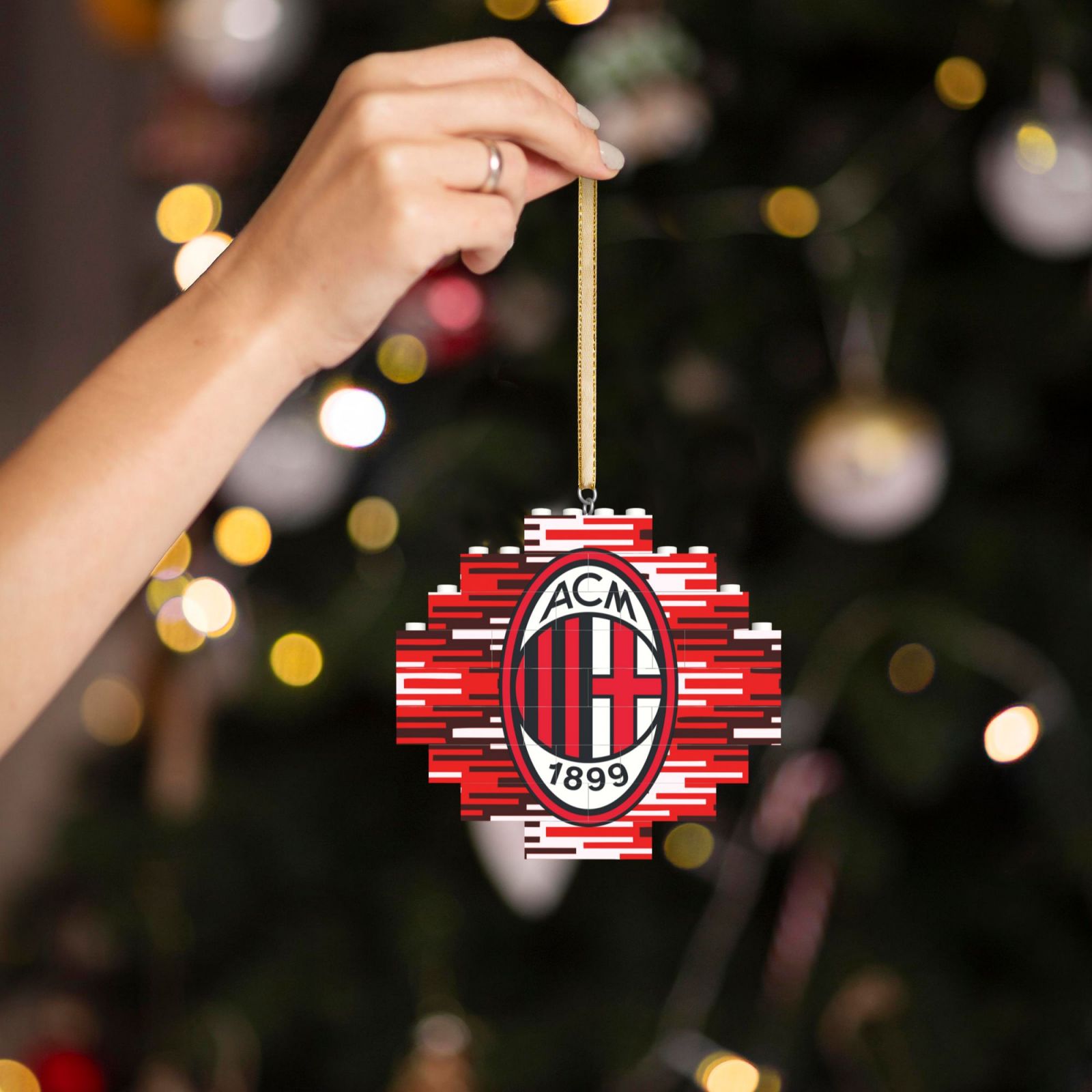 AC Milan Building Block Puzzle Ornament BBP2182