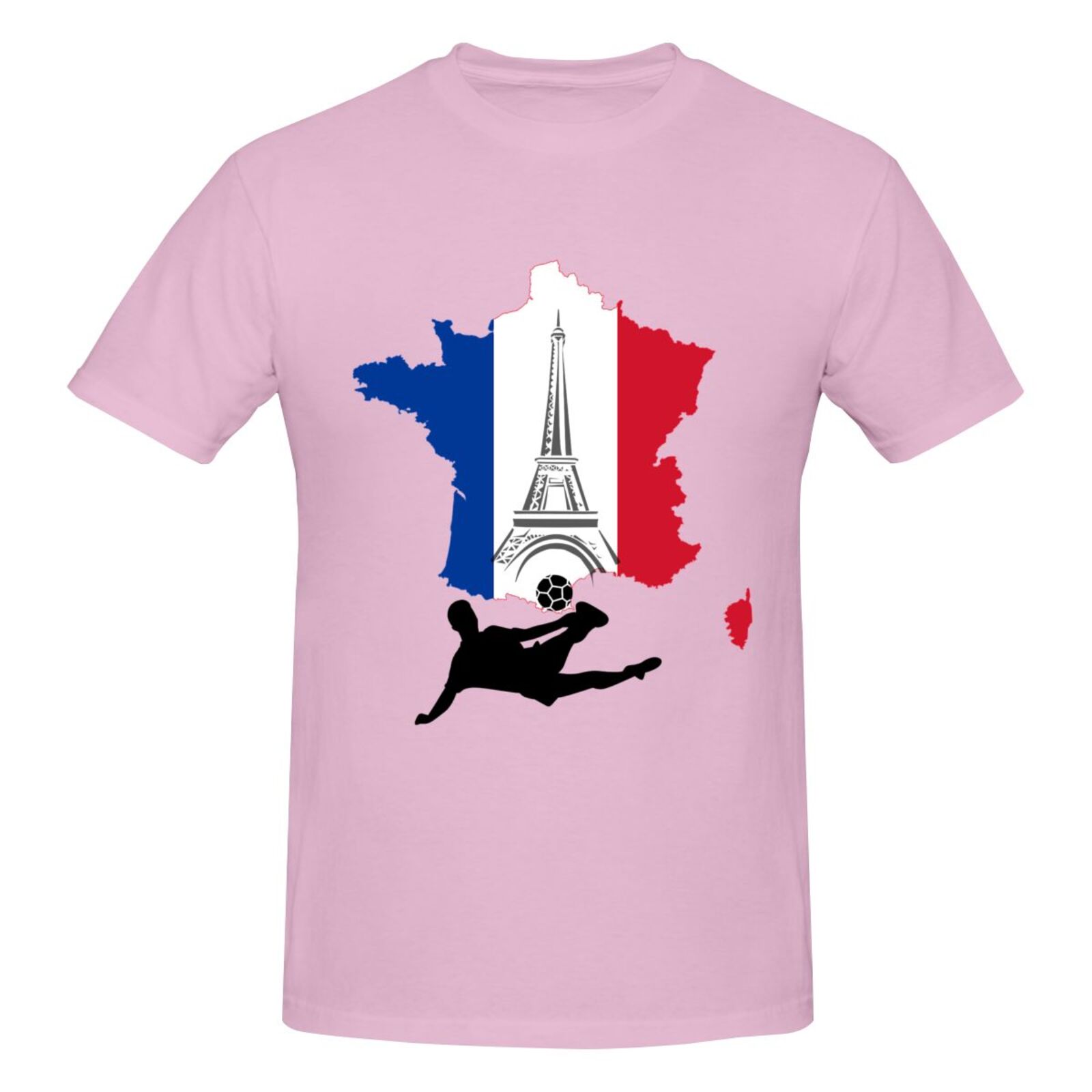 Men's France EURO 2024 Basic Short Sleeve T-Shirt BST1772