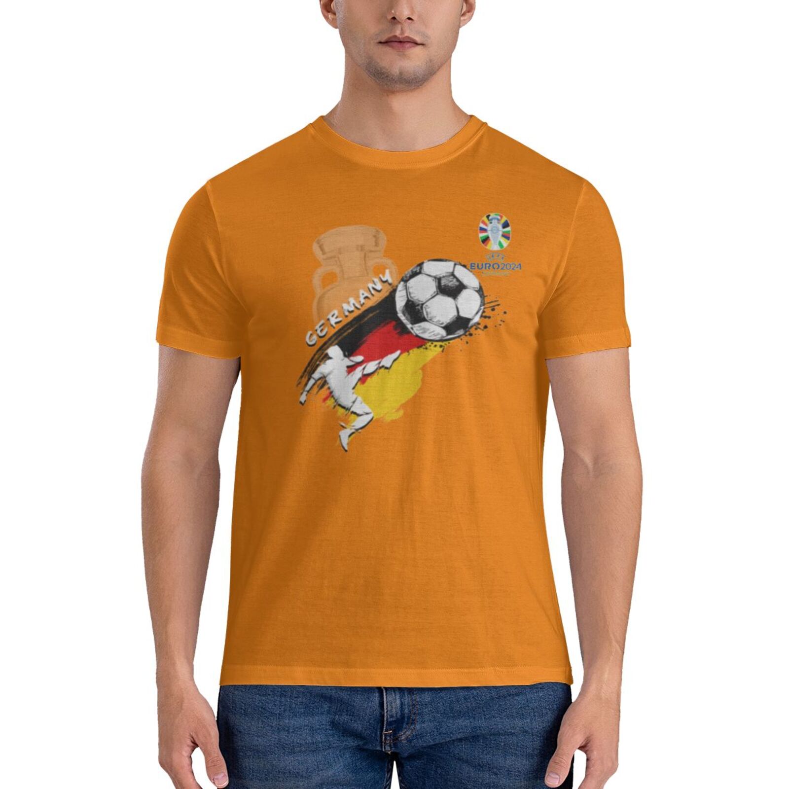 Men's Germany EURO 2024 Basic Short Sleeve T-Shirt BST1679