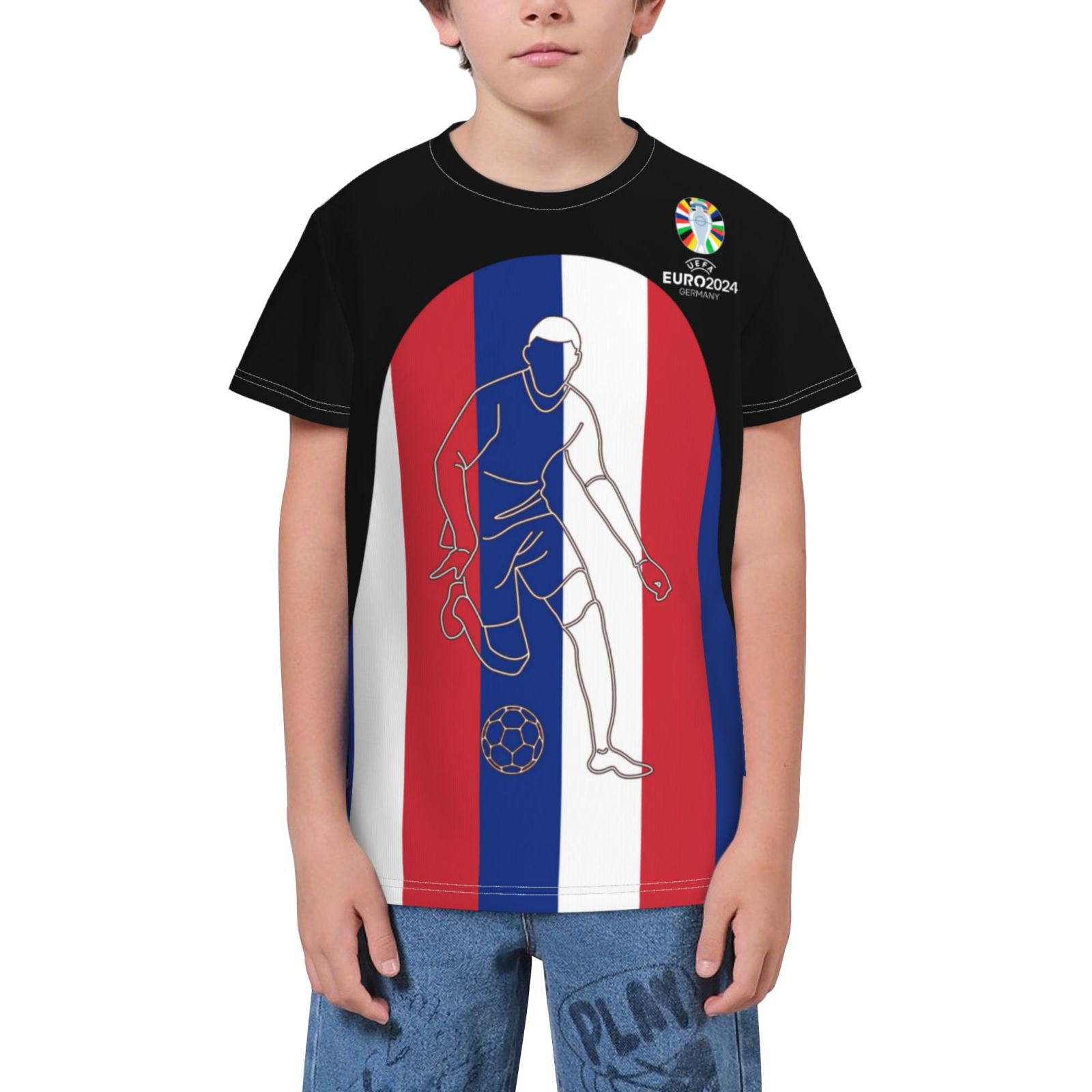 Kid's France EURO 2024 Youth Short Sleeve T-Shirt YST1735