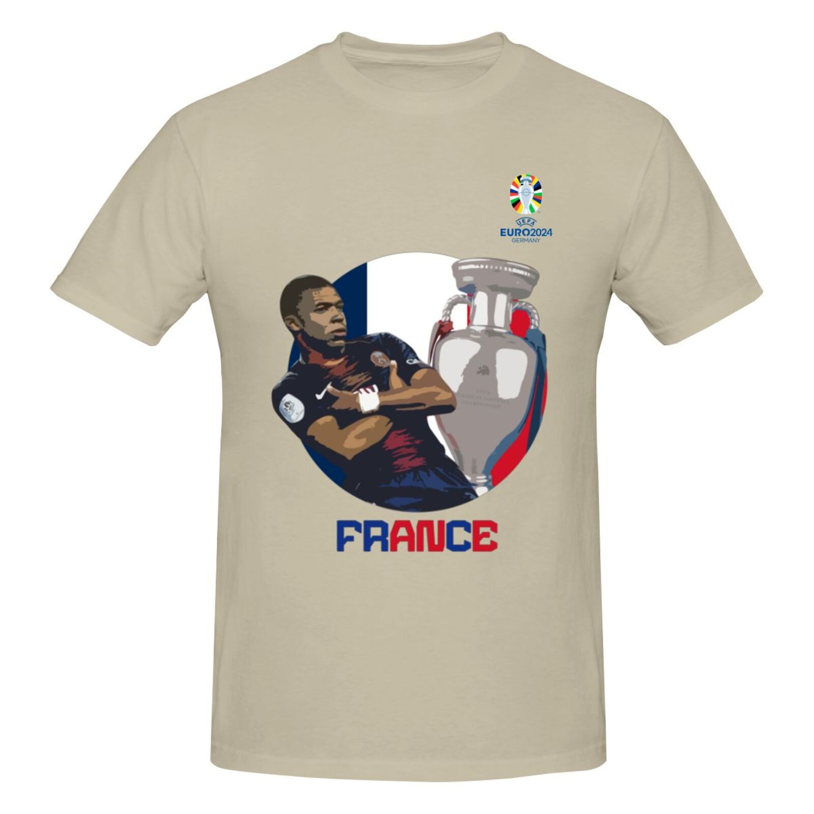 Men's France EURO 2024 Basic Short Sleeve T-Shirt BST1729