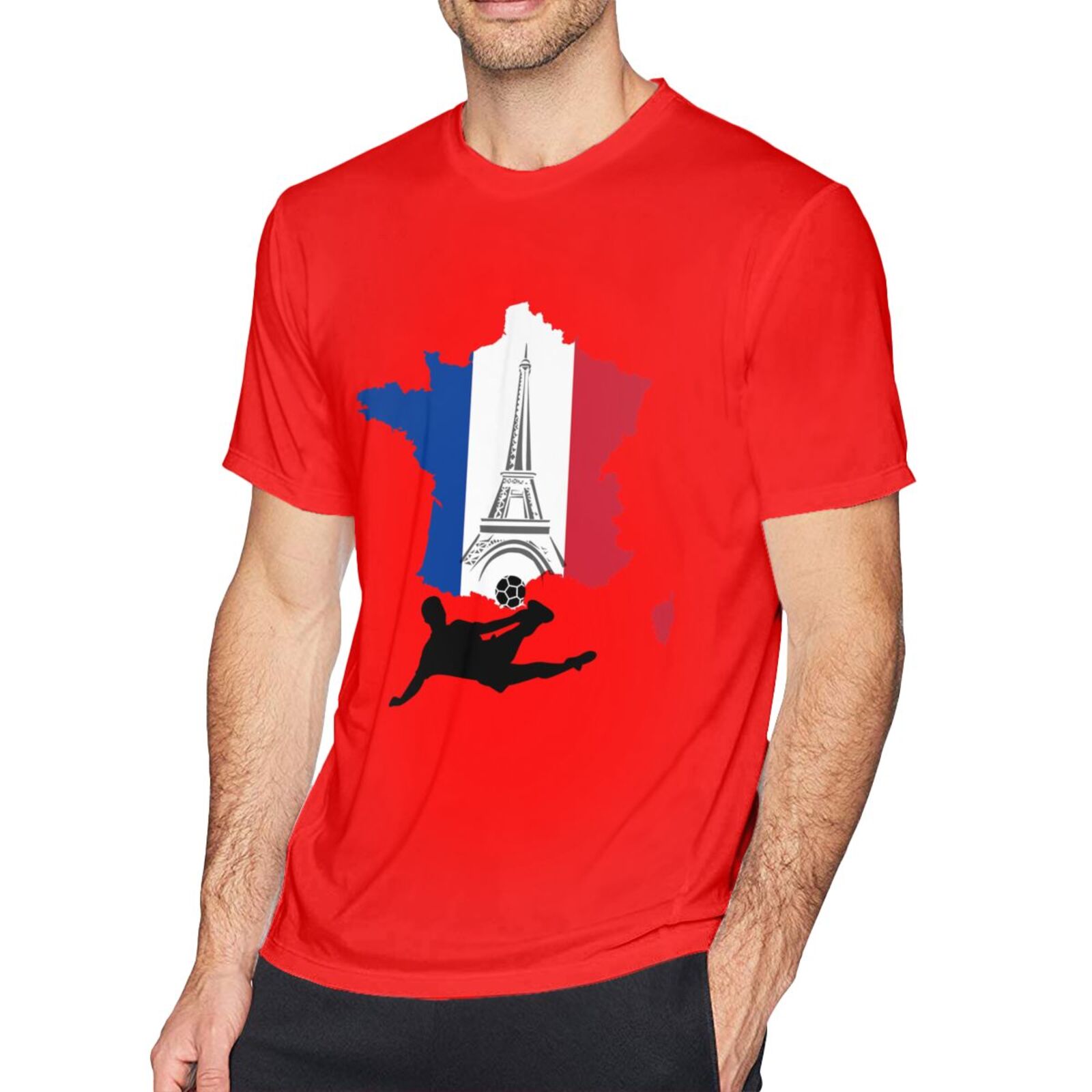 Men's France EURO 2024 Basic Short Sleeve T-Shirt BST1772