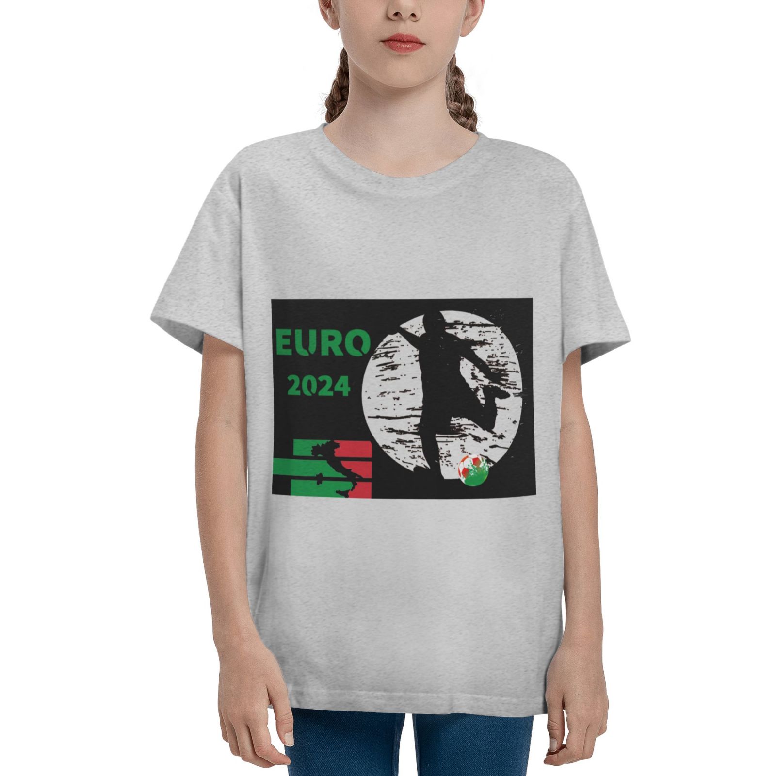 Kid's Italy EURO 2024 Teenage T-shirt TET1757