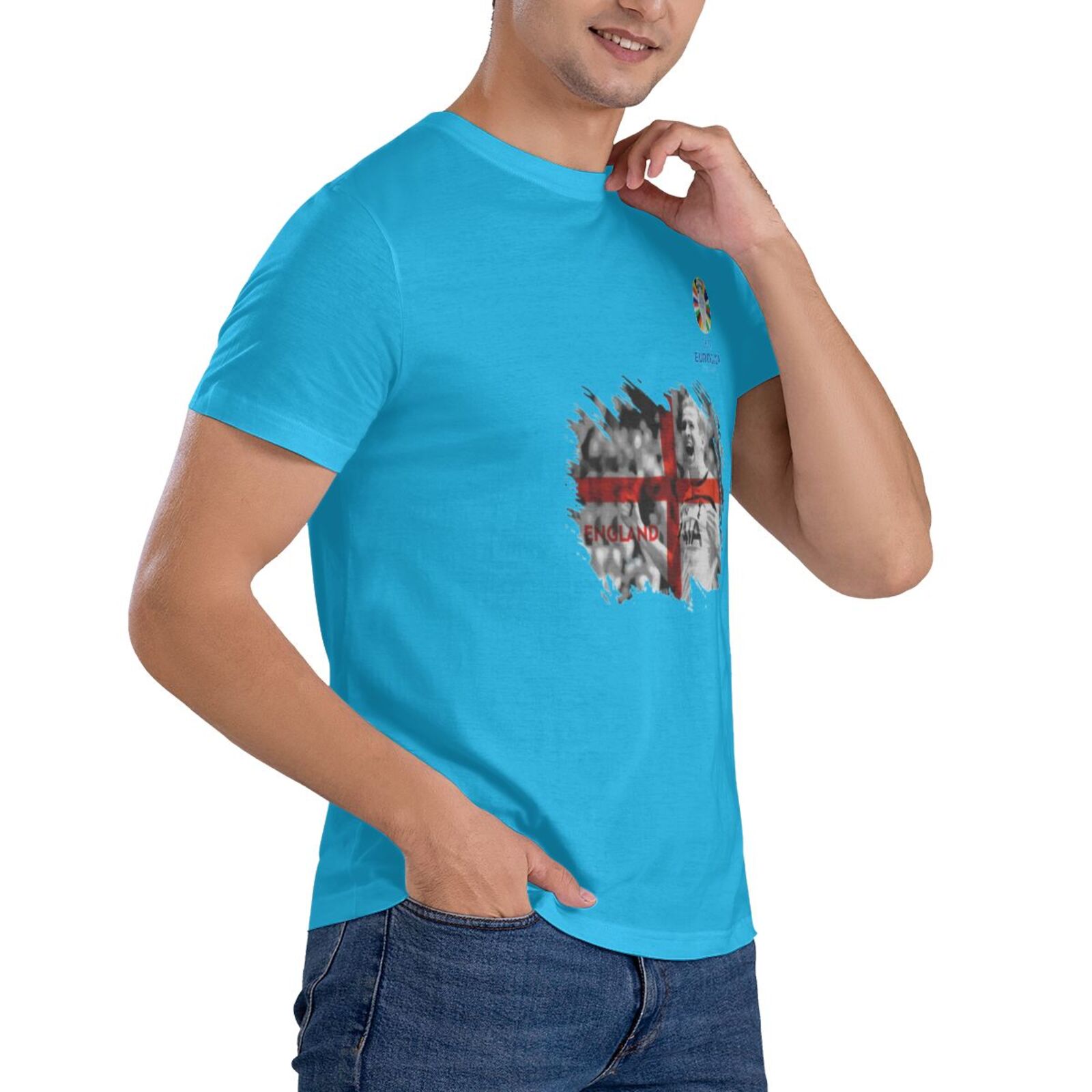 Men's England EURO 2024 Basic Short Sleeve T-Shirt BST1713