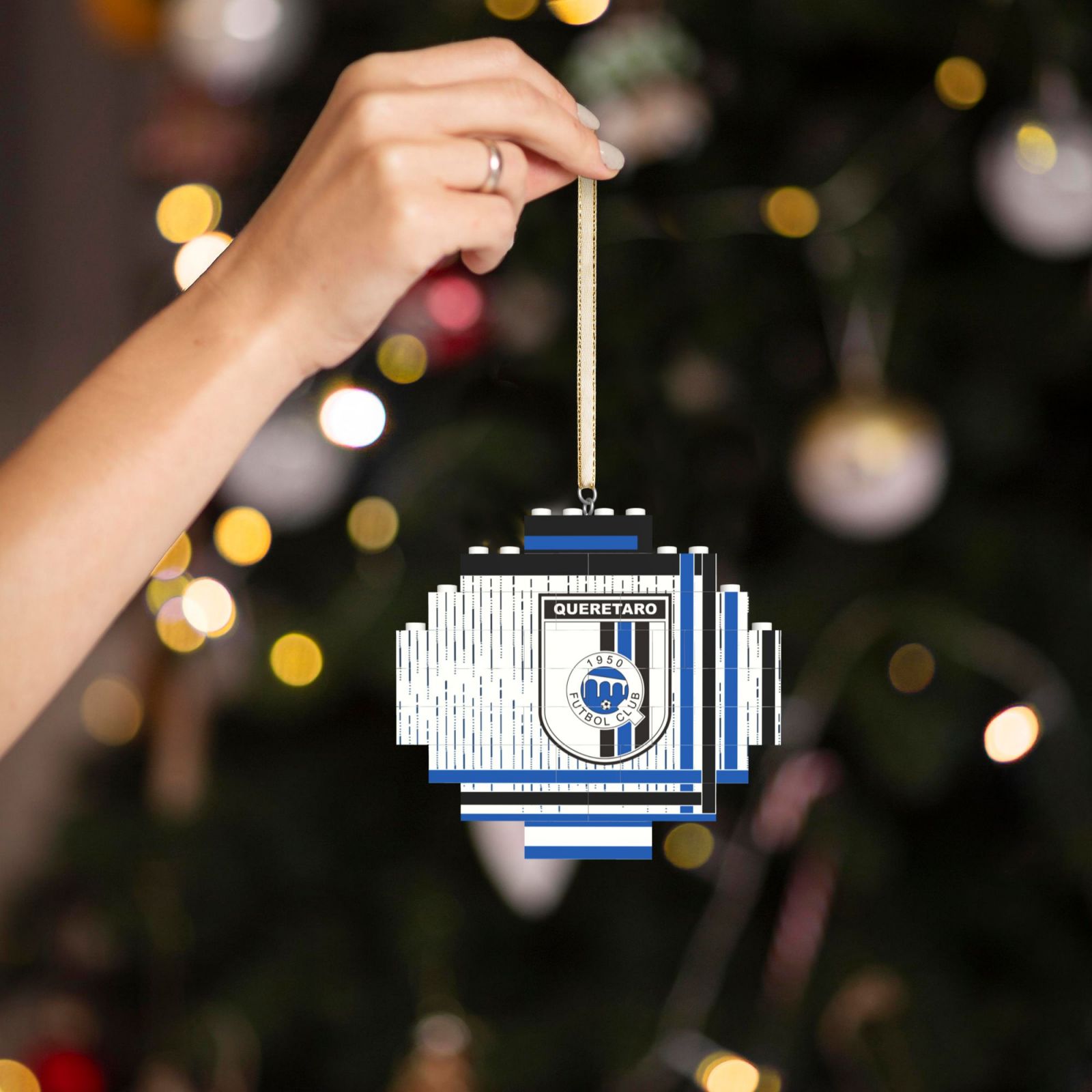 Queretaro Building Block Puzzle Ornament BBP2183