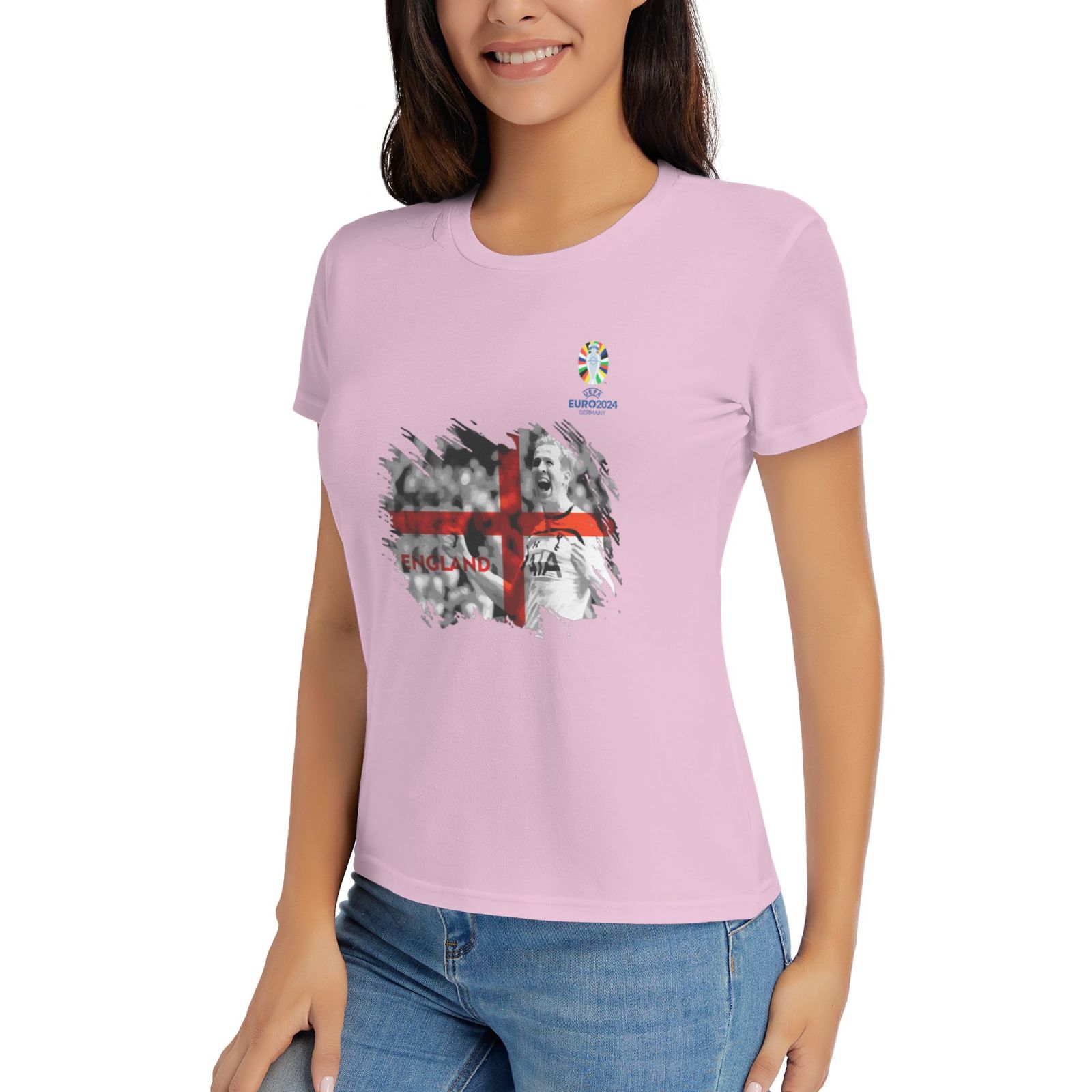Woman's England EURO 2024 Basic Short Sleeve T-Shirt WBT1712