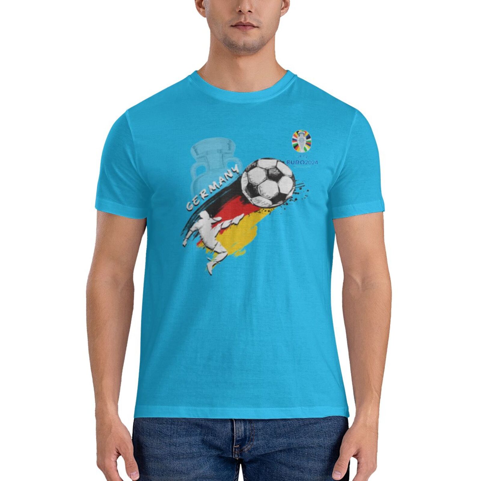 Men's Germany EURO 2024 Basic Short Sleeve T-Shirt BST1679