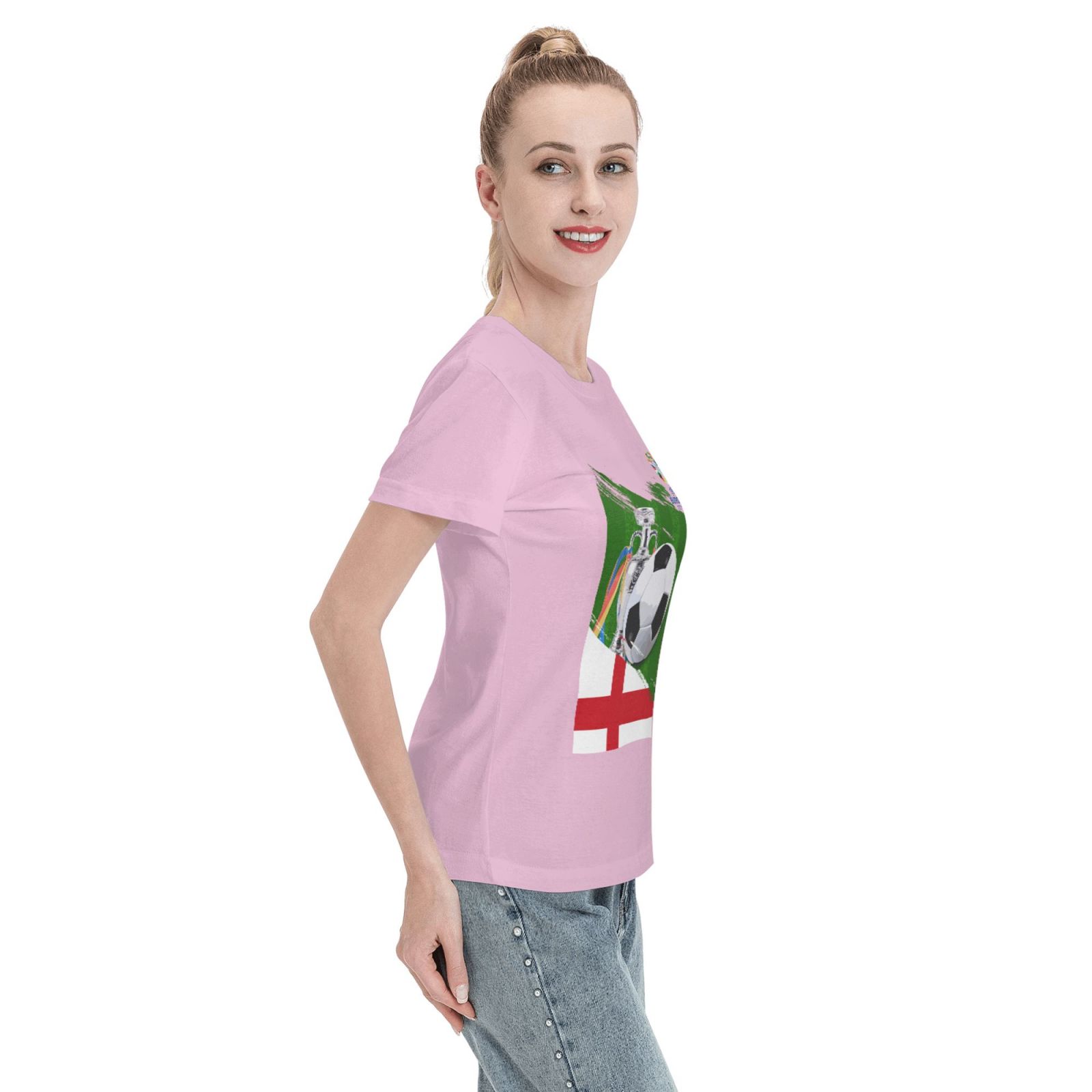 Women's England EURO 2024 Basic Short Sleeve T-Shirt WBT1682