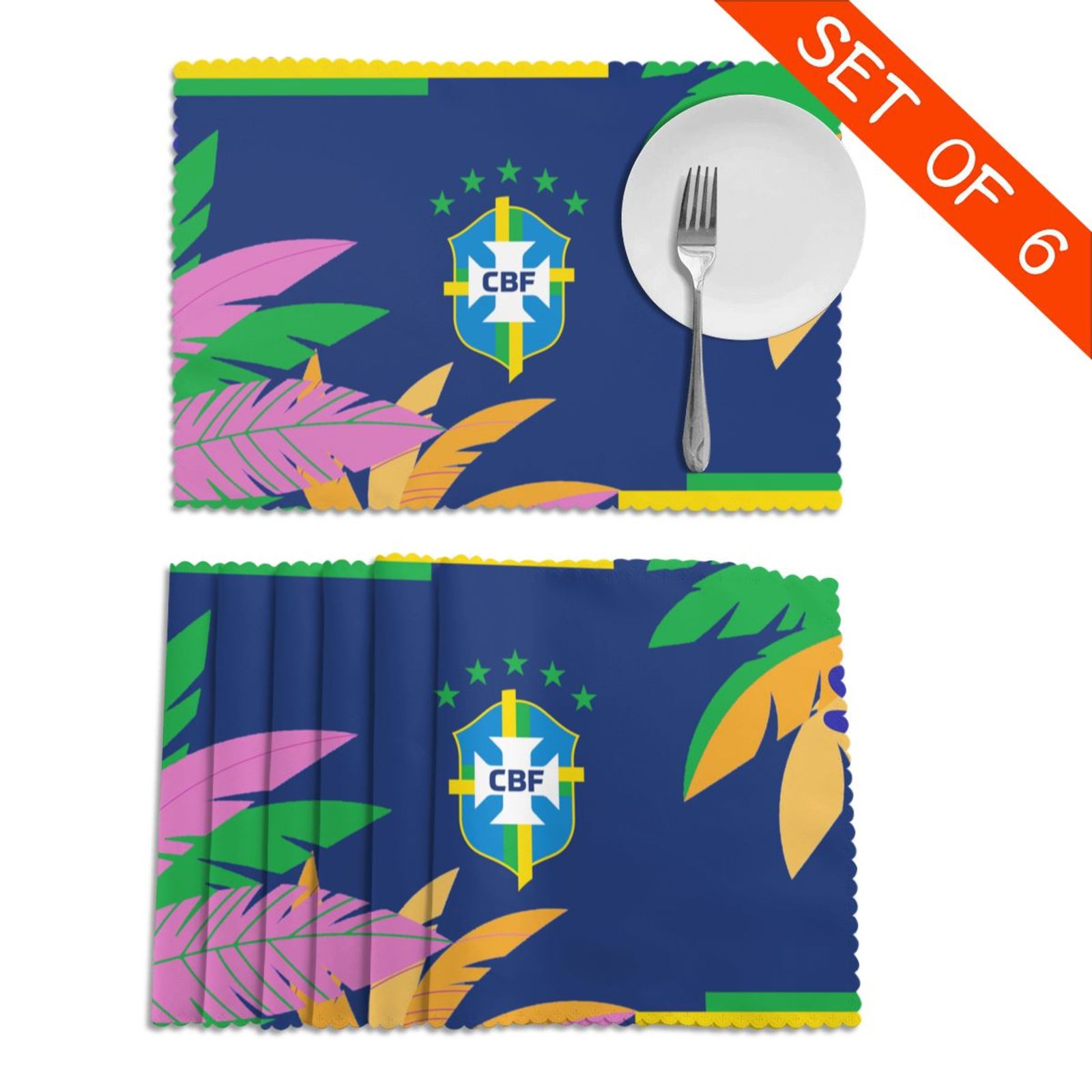 Brazil Placemat Set Of 6 PFD2299