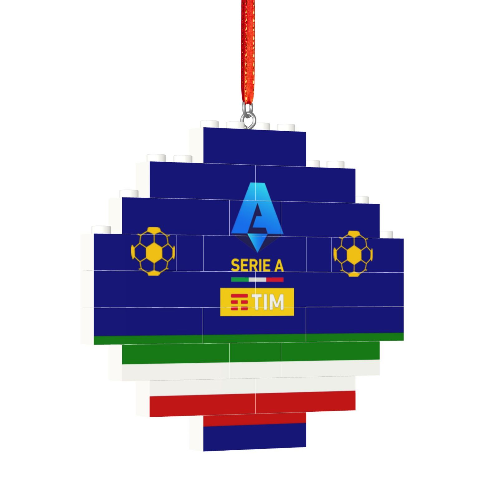 Italy Football League Building Block Puzzle Ornament BBP2024