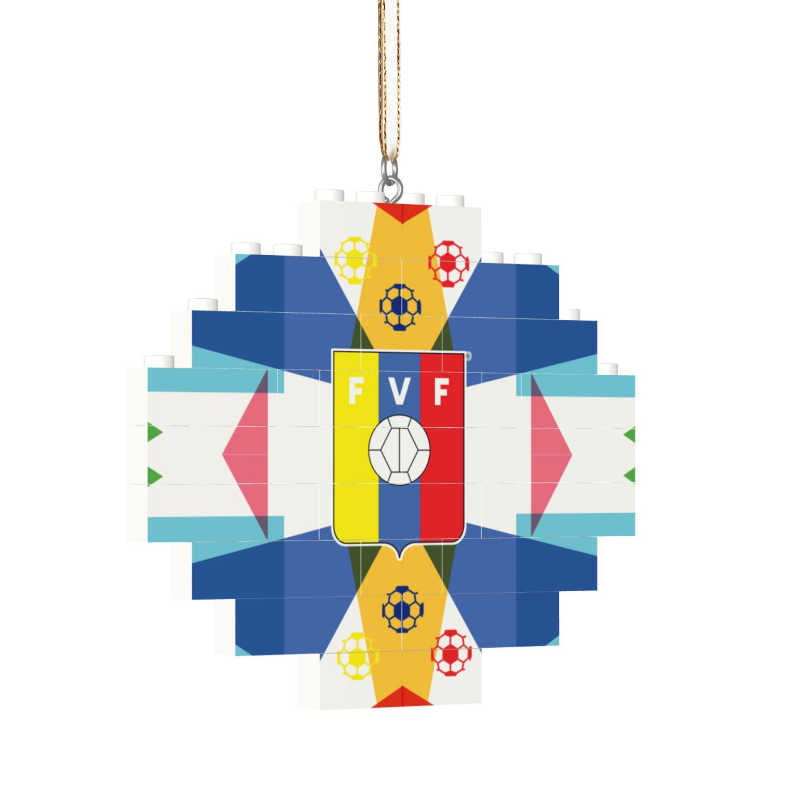 Venezuela Building Block Puzzle Ornament BBP2037