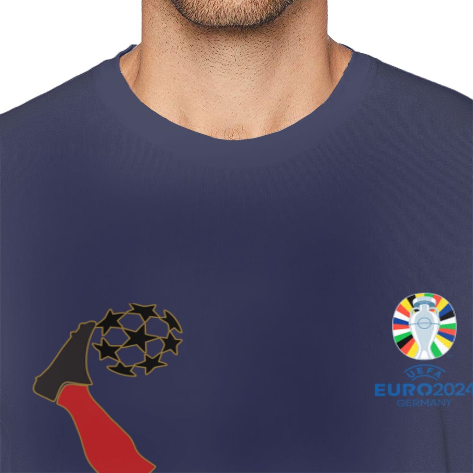 Men's Spain EURO 2024 Basic Short Sleeve T-Shirt BST1724
